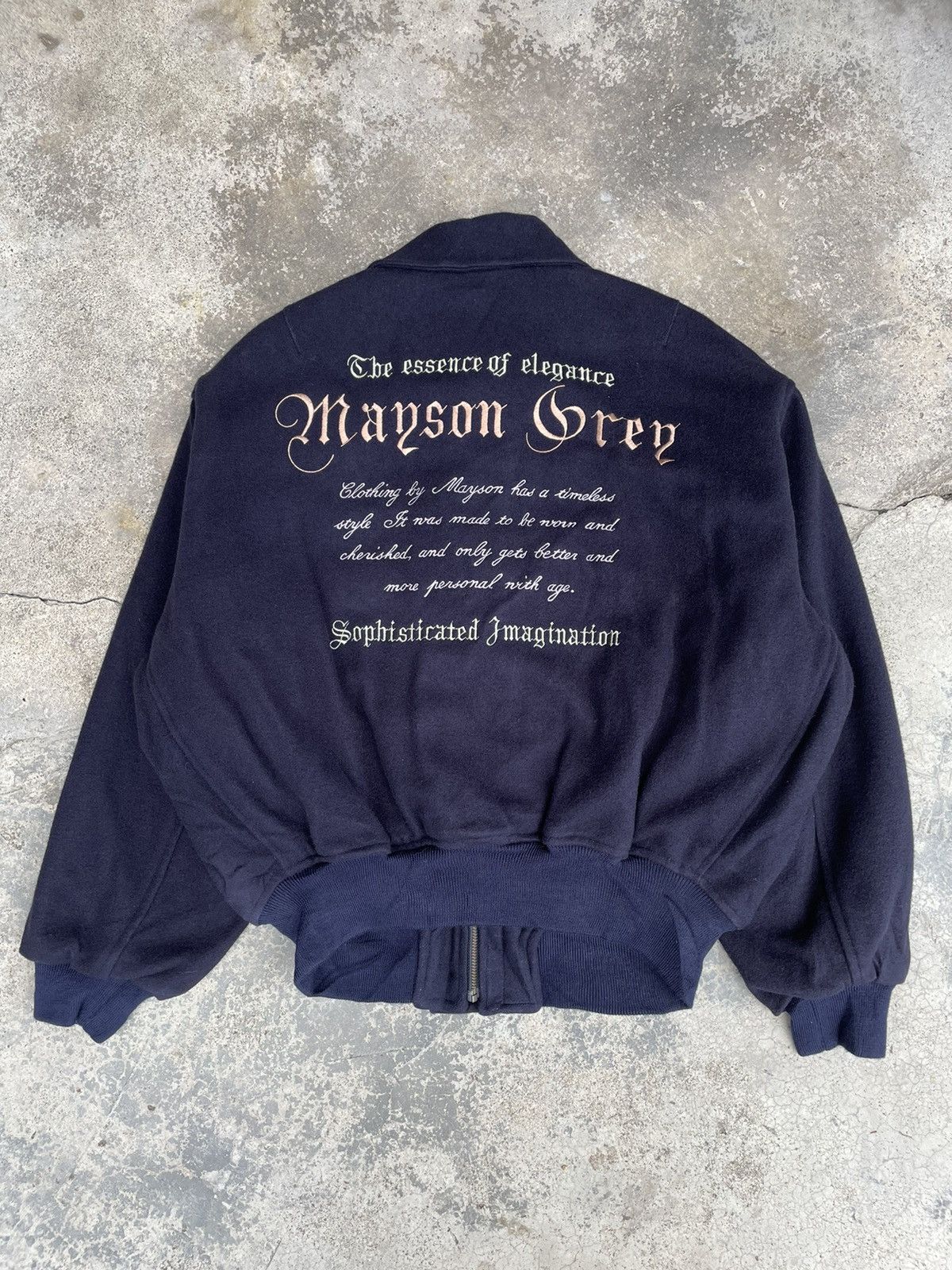 Japanese Brand × Vintage VINTAGE MAYSON GREY EMBROIDERED JACKET Size US L / EU 52-54 / 3 - 1 Thumbnail