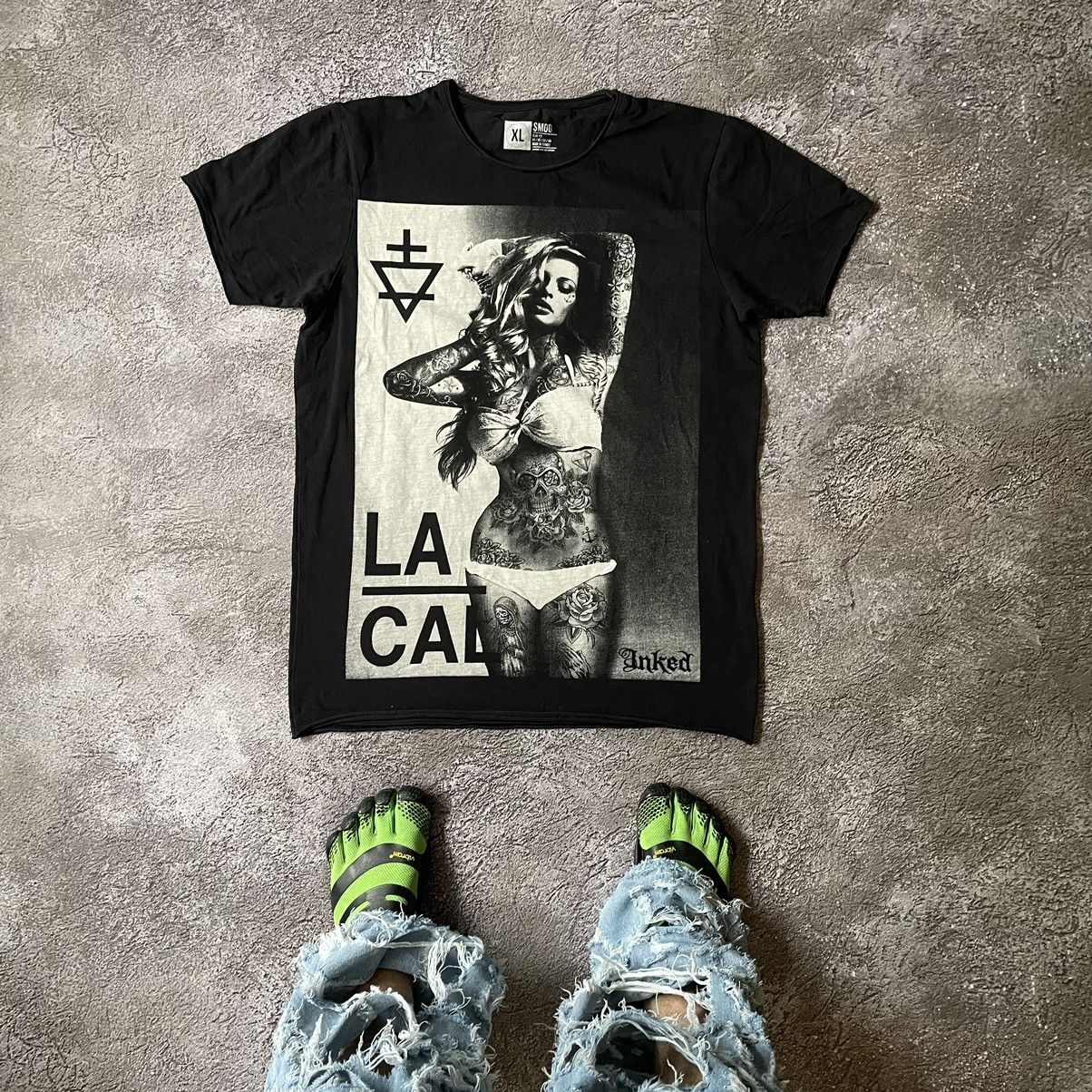 Vintage Vintage Y2K Graphic Tee Black Sun Faded Oversized Grail XL Size US XL / EU 56 / 4 - 1 Thumbnail