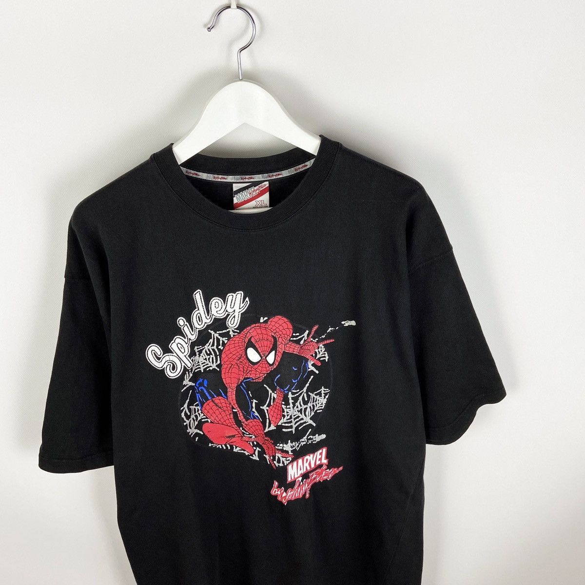Marvel Comics Vintage 90’s Rare Spiderman by Johny Blaze tee Comics Size US XL / EU 56 / 4 - 2 Thumbnail