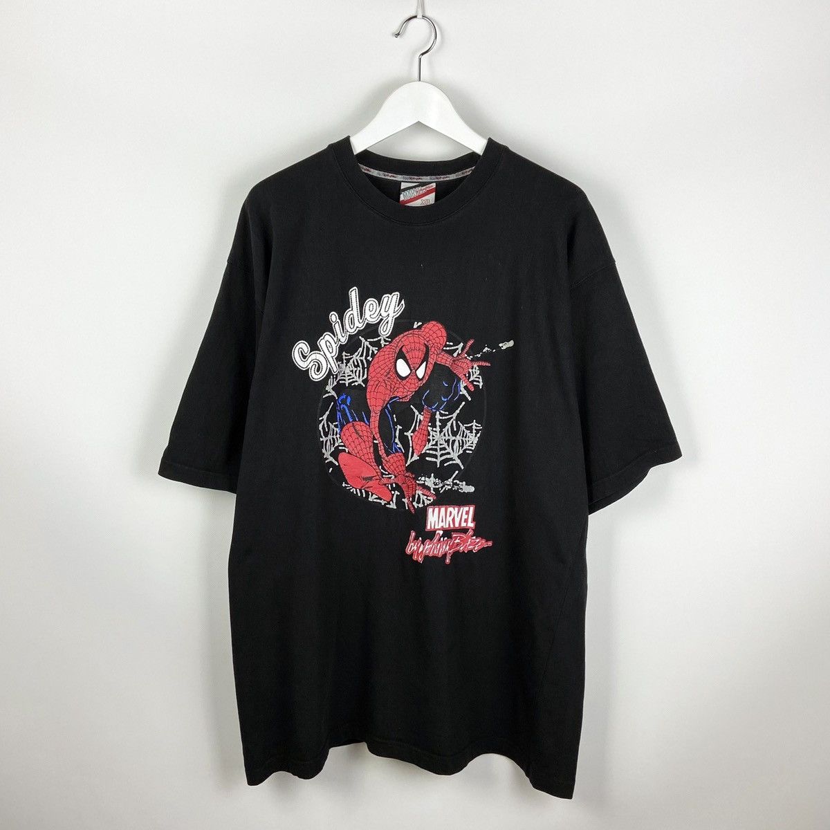 Marvel Comics Vintage 90’s Rare Spiderman by Johny Blaze tee Comics Size US XL / EU 56 / 4 - 1 Thumbnail