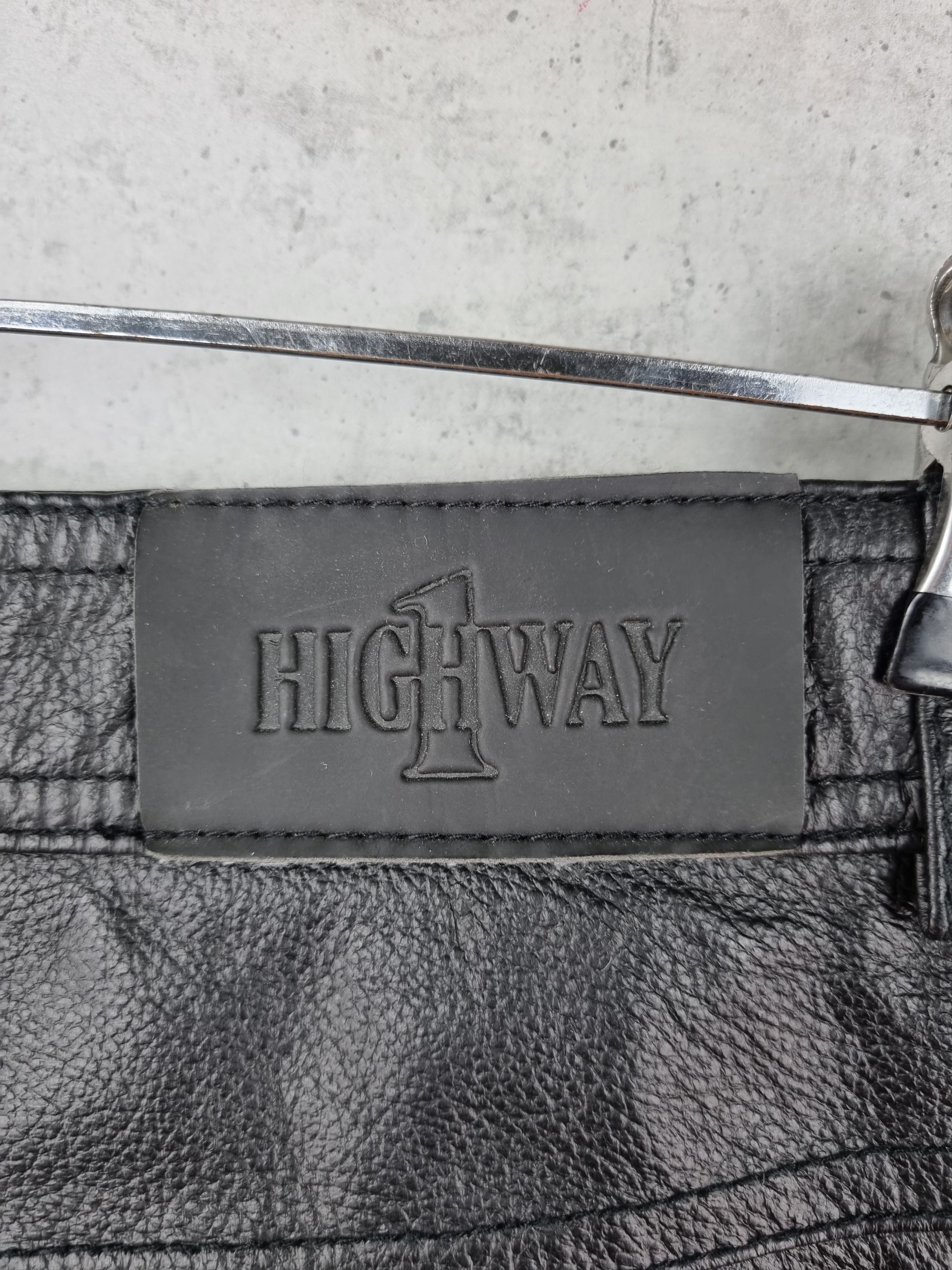 Genuine Leather × Leather 90s Vintage Leather Biker Pants side straps Travis Scott Size US 32 / EU 48 - 14 Thumbnail