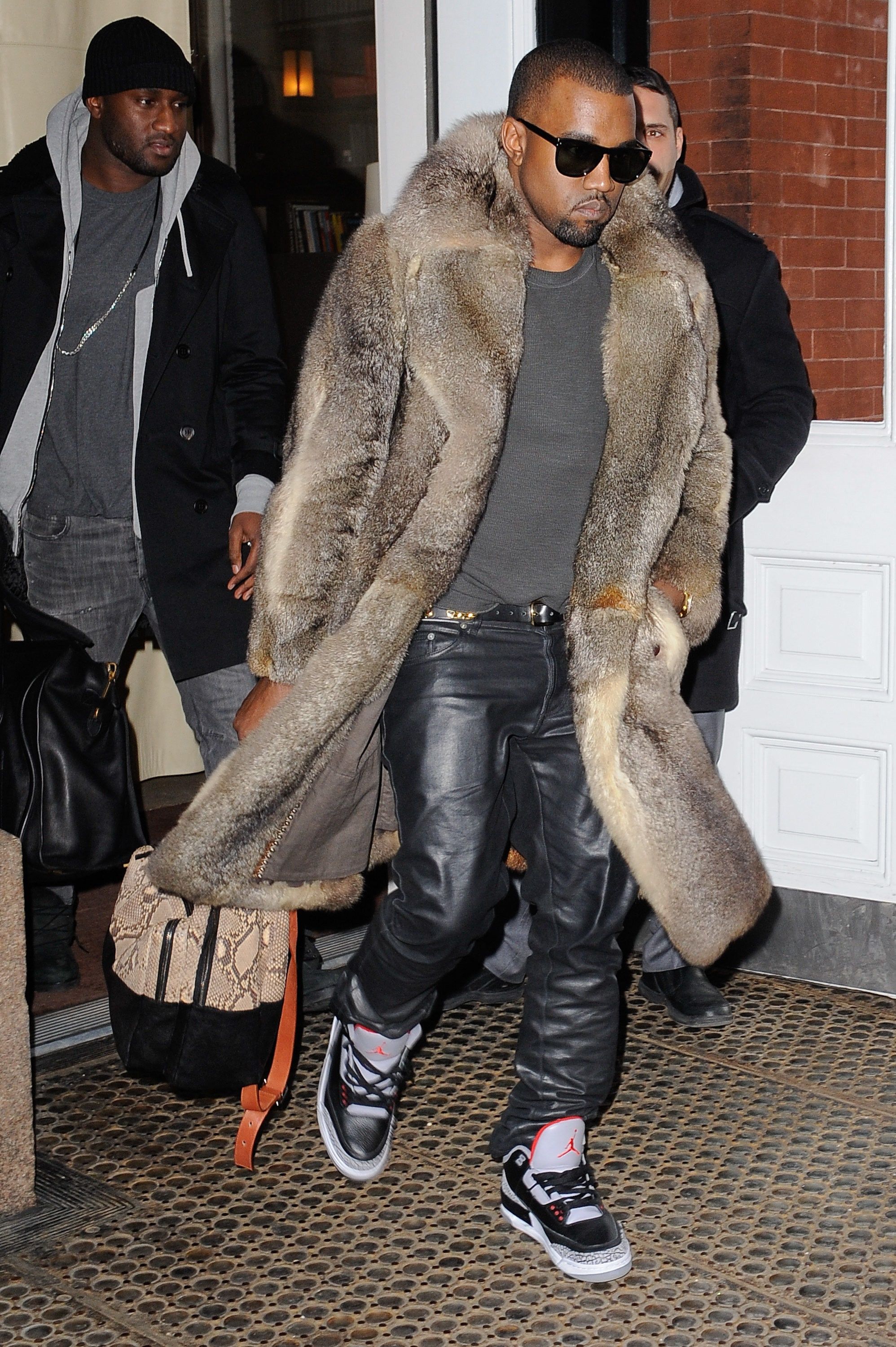 Genuine Leather × Leather 90s Vintage Leather Biker Pants side straps Travis Scott Size US 32 / EU 48 - 7 Thumbnail