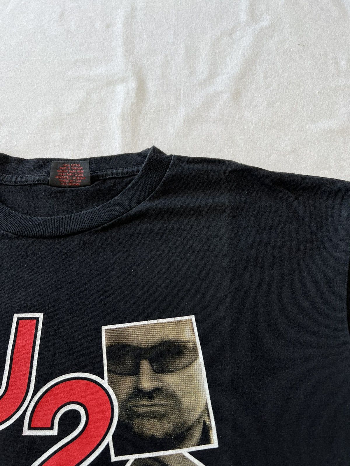 Band Tees Vintage 90s U2 Rattle and Hum Black Tee (Pink Floyd) Size US L / EU 52-54 / 3 - 7 Thumbnail