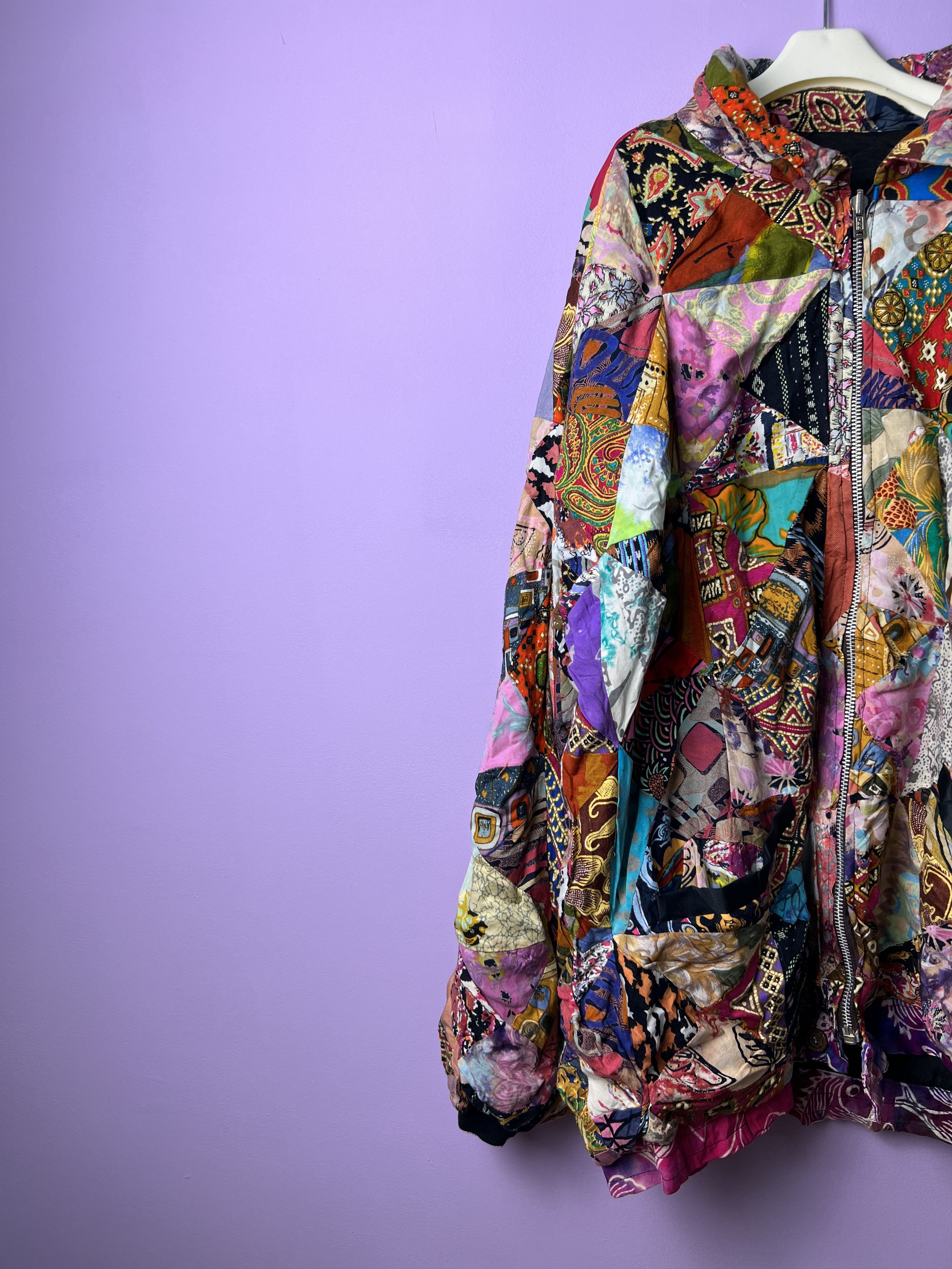 Other 🔥Unbrand Uglies Art Patchwork Zipper Jackets Size US XL / EU 56 / 4 - 7 Thumbnail