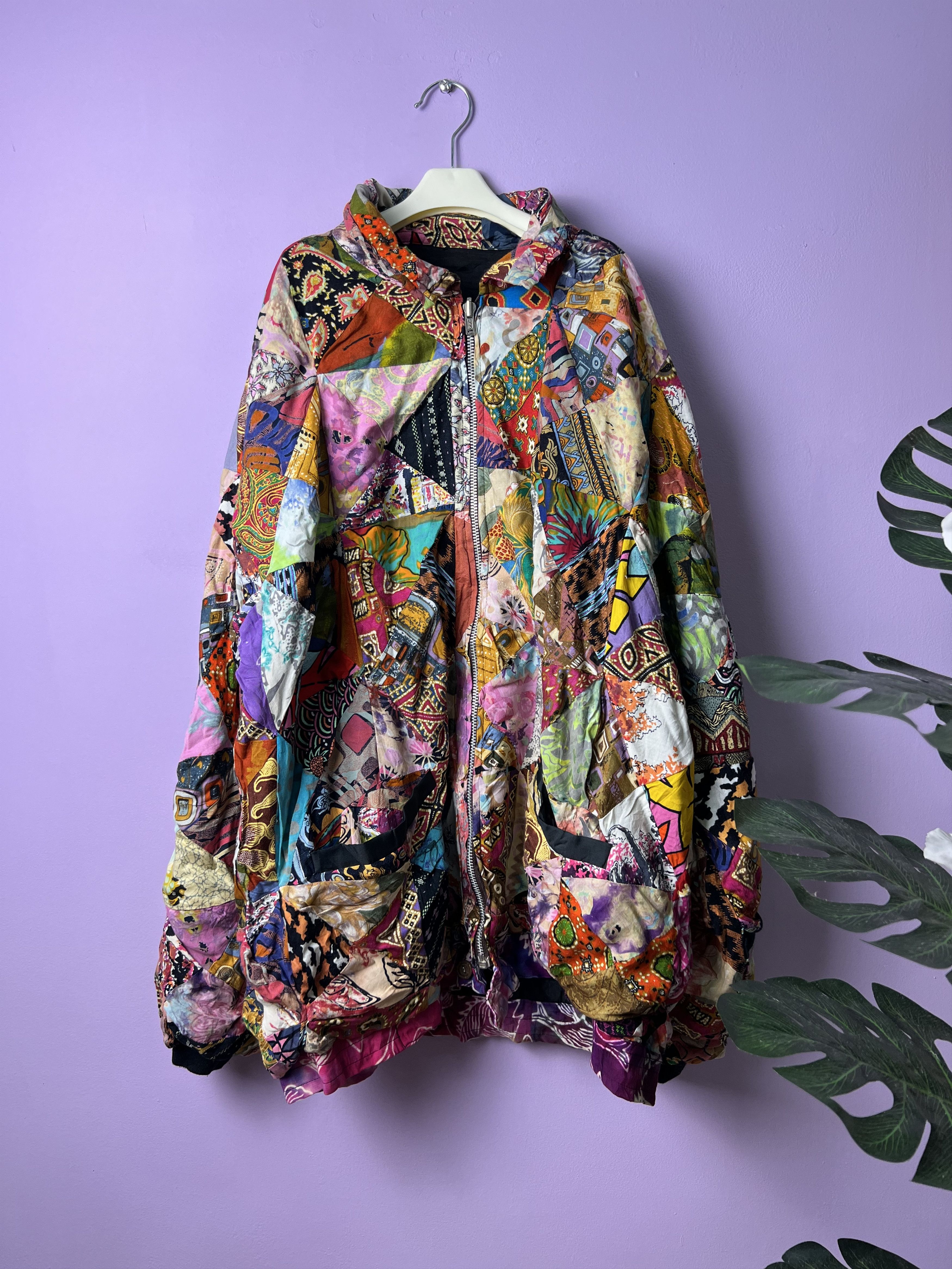 Other 🔥Unbrand Uglies Art Patchwork Zipper Jackets Size US XL / EU 56 / 4 - 1 Thumbnail