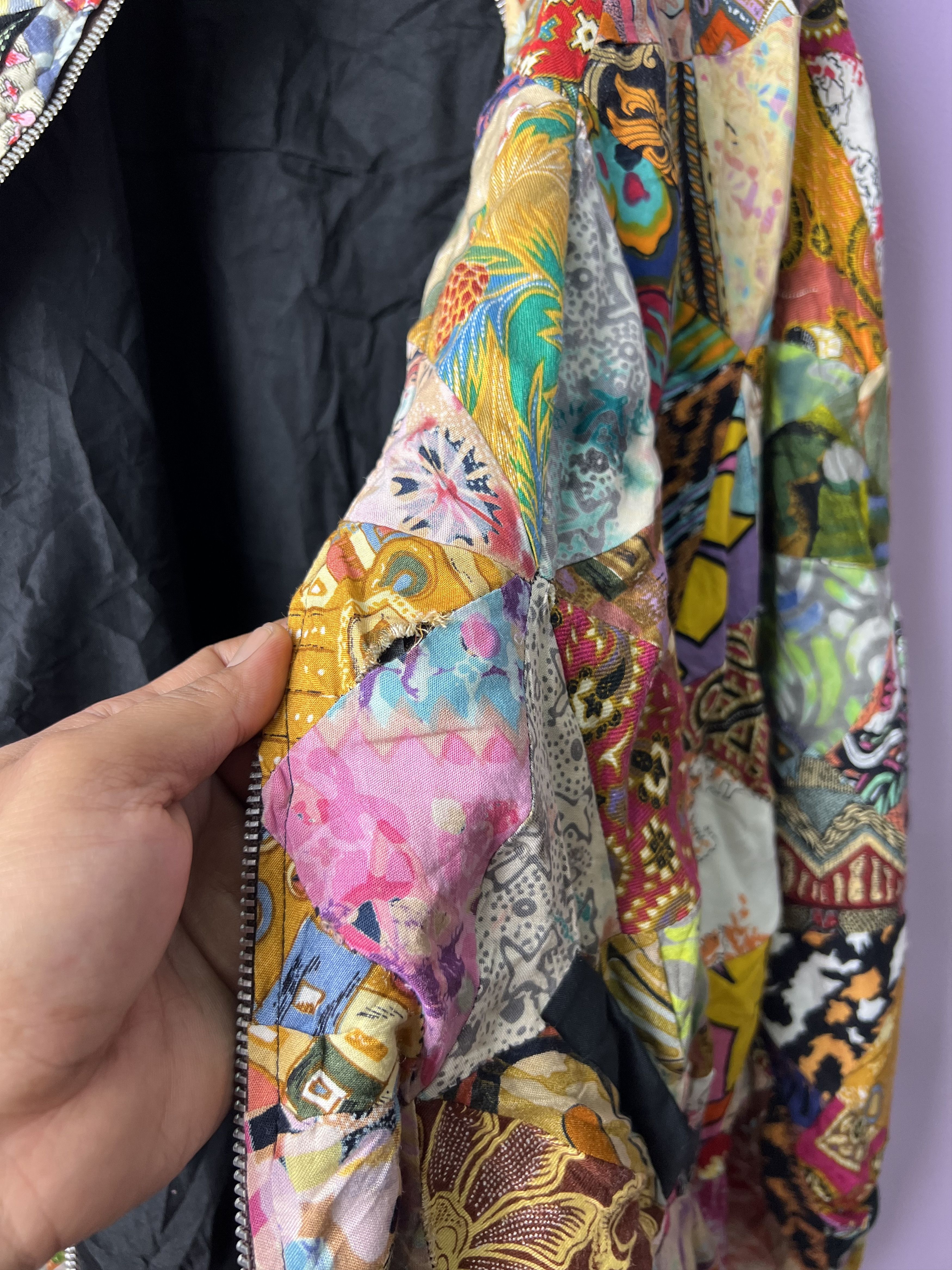 Other 🔥Unbrand Uglies Art Patchwork Zipper Jackets Size US XL / EU 56 / 4 - 12 Thumbnail
