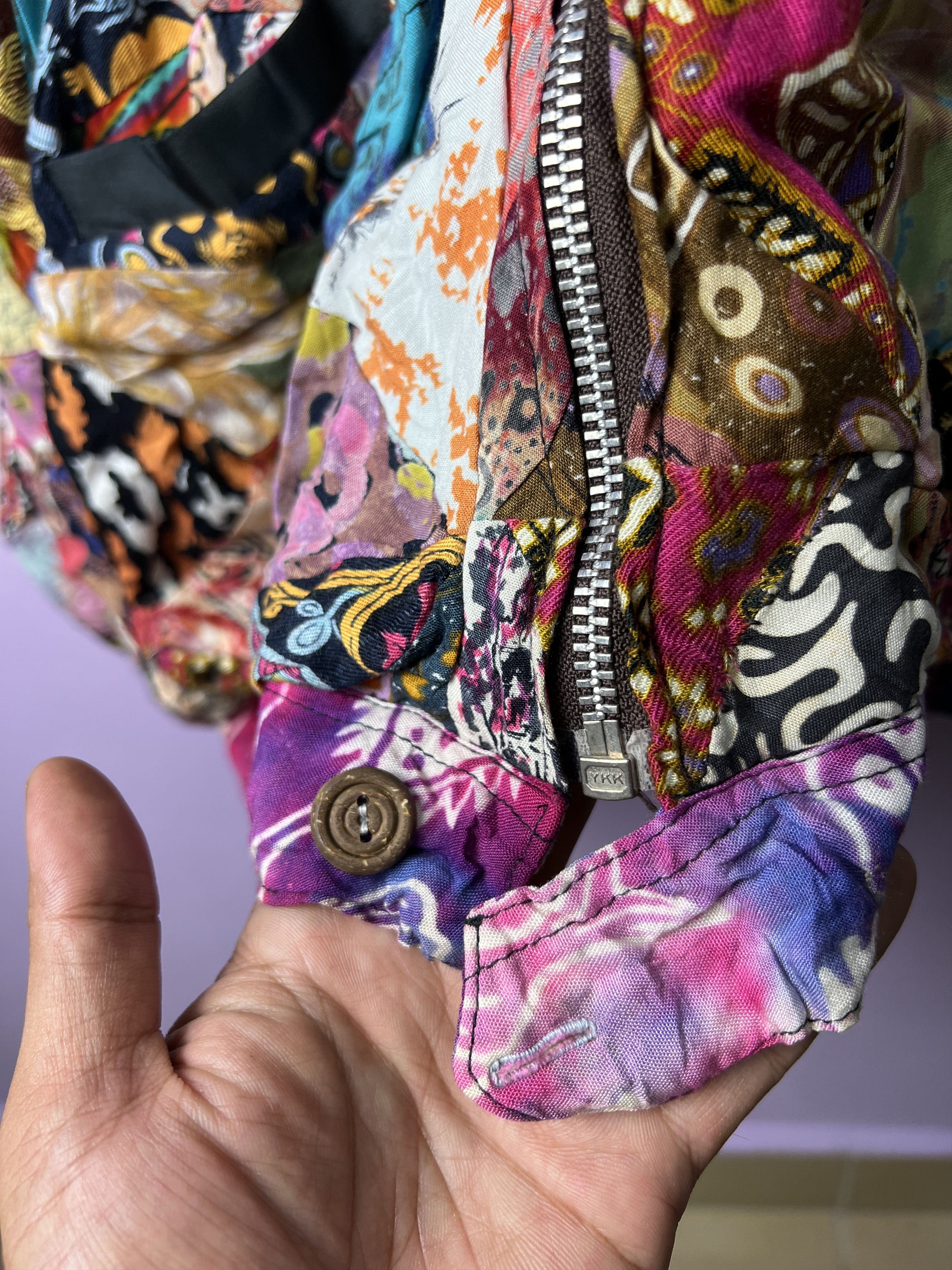 Other 🔥Unbrand Uglies Art Patchwork Zipper Jackets Size US XL / EU 56 / 4 - 11 Thumbnail