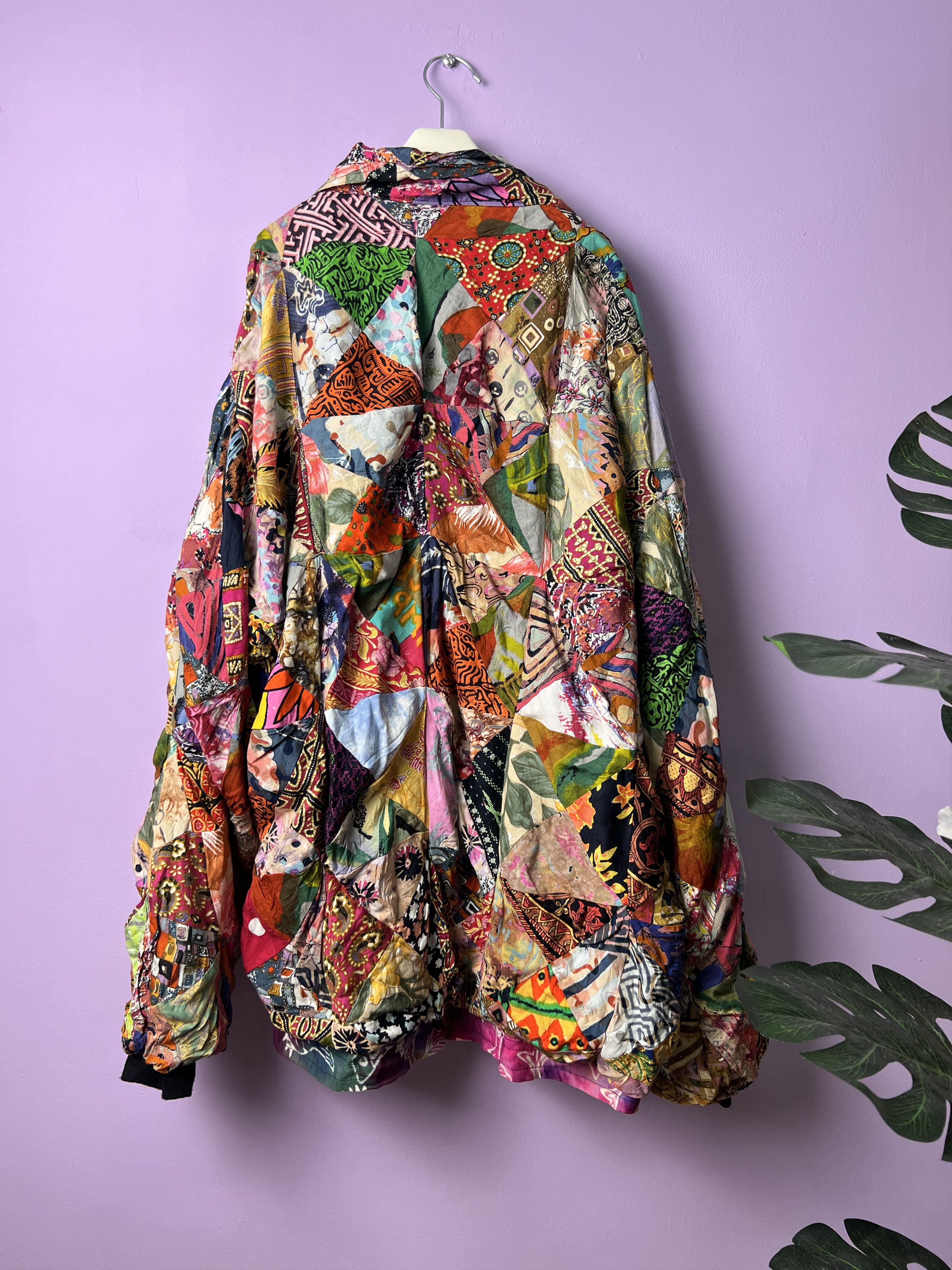 Other 🔥Unbrand Uglies Art Patchwork Zipper Jackets Size US XL / EU 56 / 4 - 3 Thumbnail