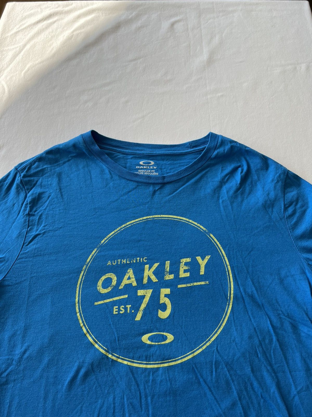 Oakley Oakley Blue Long Sleeve Tee (Surf Style Surfing Skateboards Size US S / EU 44-46 / 1 - 2 Thumbnail