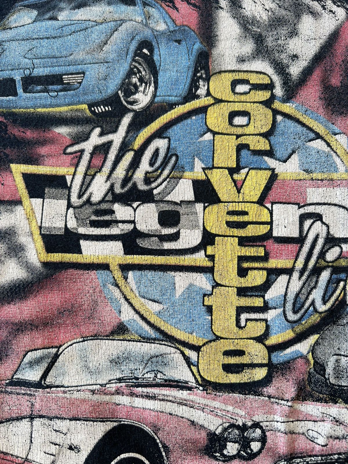 Vintage Vintage 90s Corvette The Legend Lives Racing Navy Tee Size US XXL / EU 58 / 5 - 4 Thumbnail