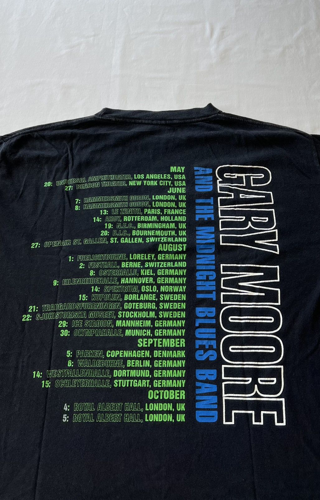 Band Tees Vintage 1992 Gary Moore and The Midnight Blues Band Tee Size US L / EU 52-54 / 3 - 10 Thumbnail
