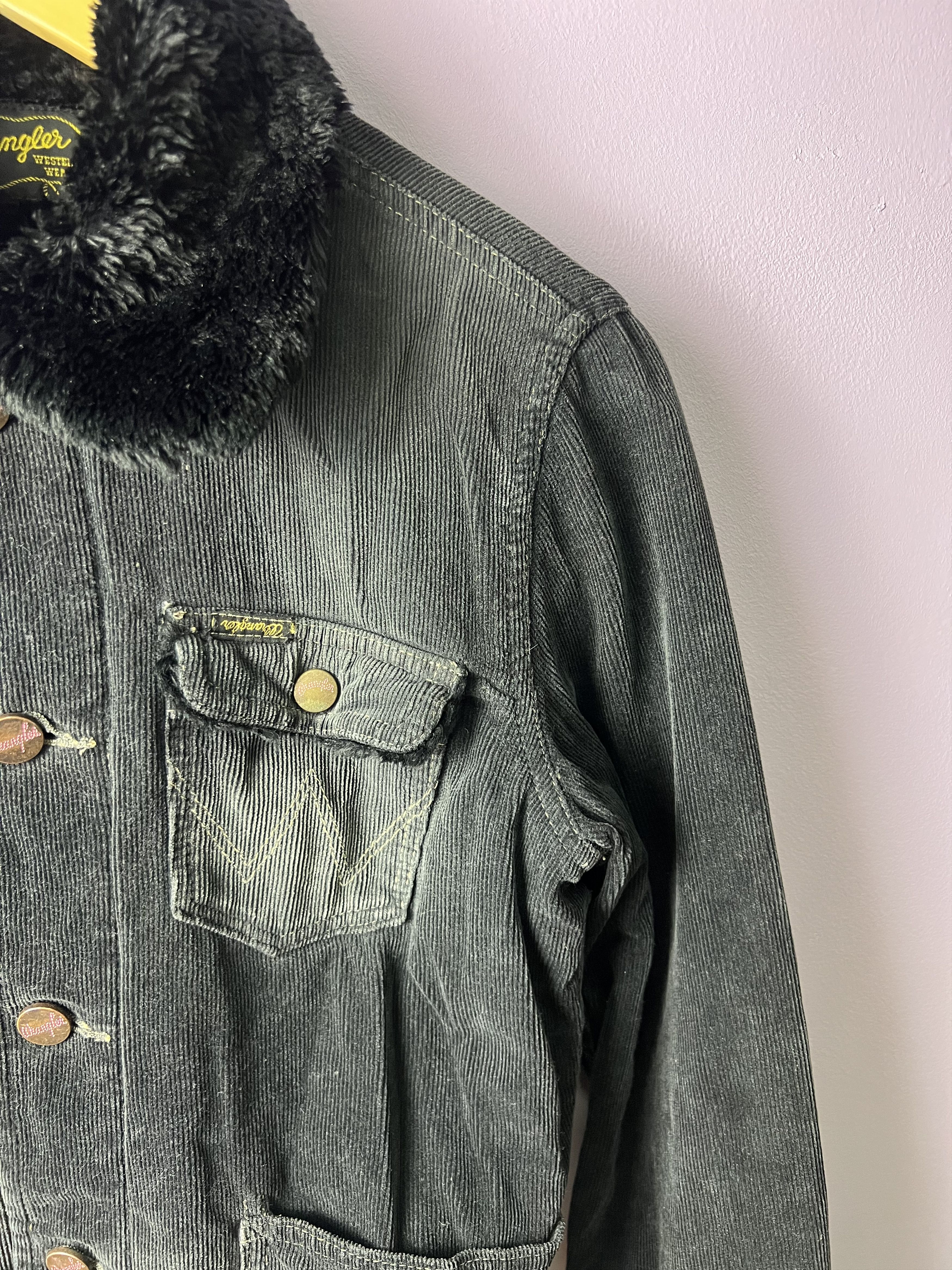 Wrangler 🔥Vintage Wrangler Corduroy Sherpa Jackets Size S / US 4 / IT 40 - 9 Thumbnail