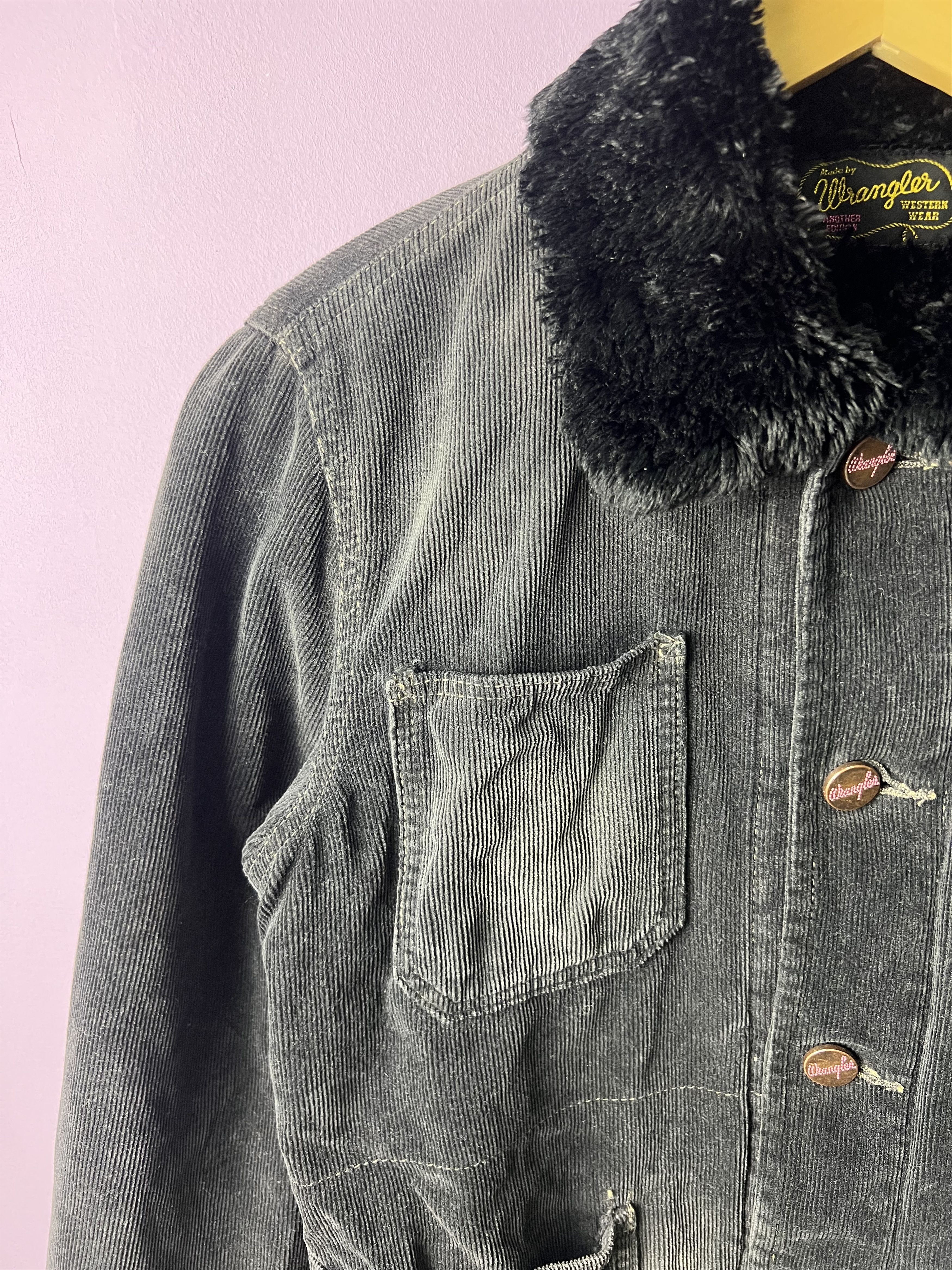 Wrangler 🔥Vintage Wrangler Corduroy Sherpa Jackets Size S / US 4 / IT 40 - 10 Thumbnail
