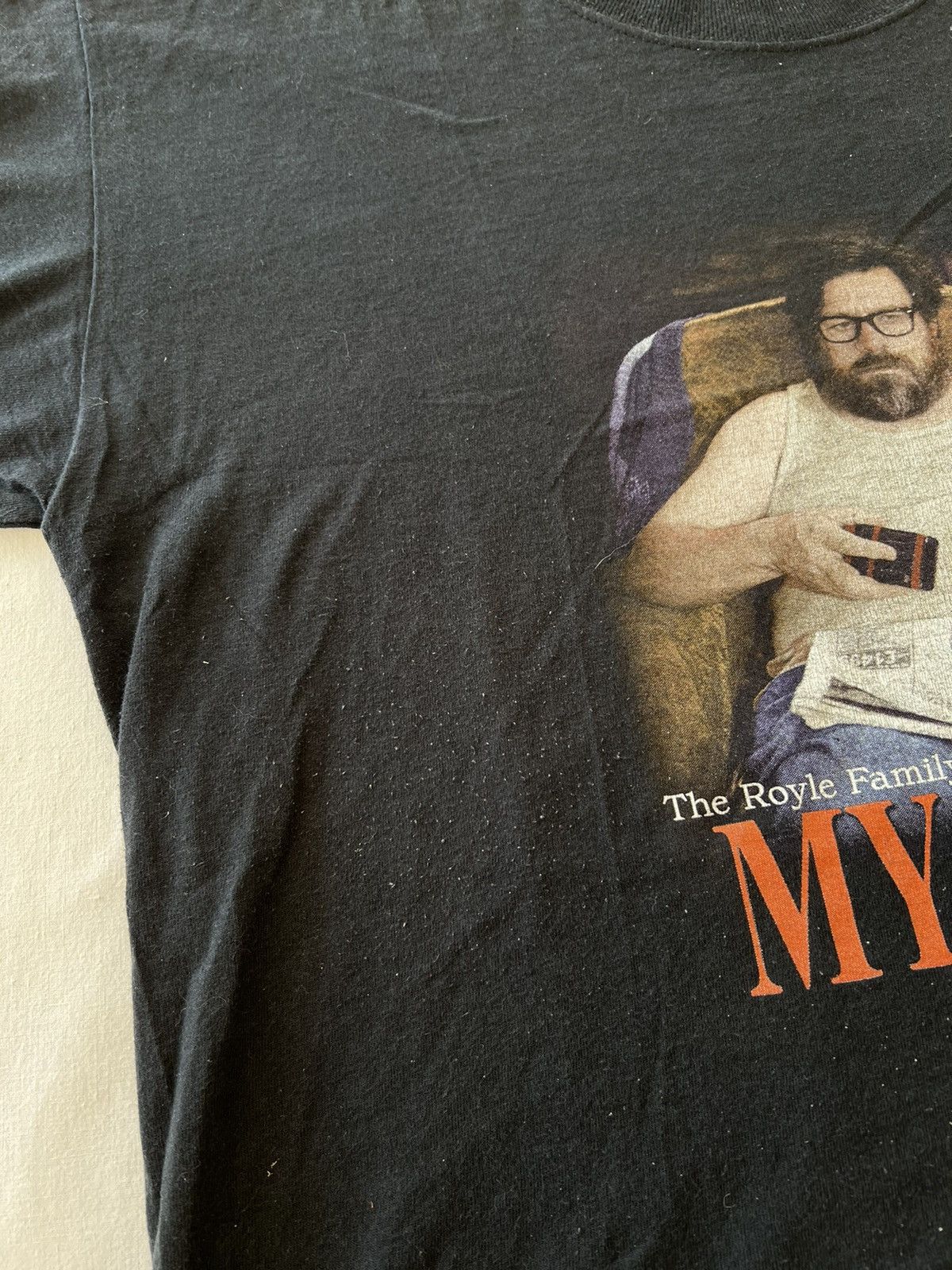 Band Tees Vintage 1998 The Royle Family My Arse Movie Promo Black Tee Size US L / EU 52-54 / 3 - 8 Thumbnail