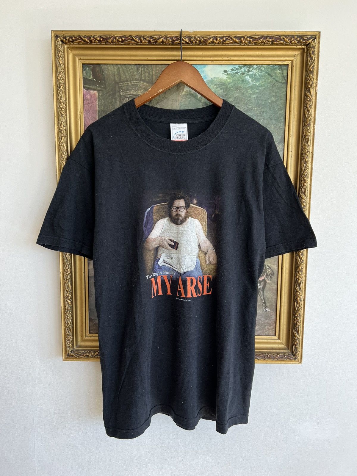 Band Tees Vintage 1998 The Royle Family My Arse Movie Promo Black Tee Size US L / EU 52-54 / 3 - 1 Thumbnail