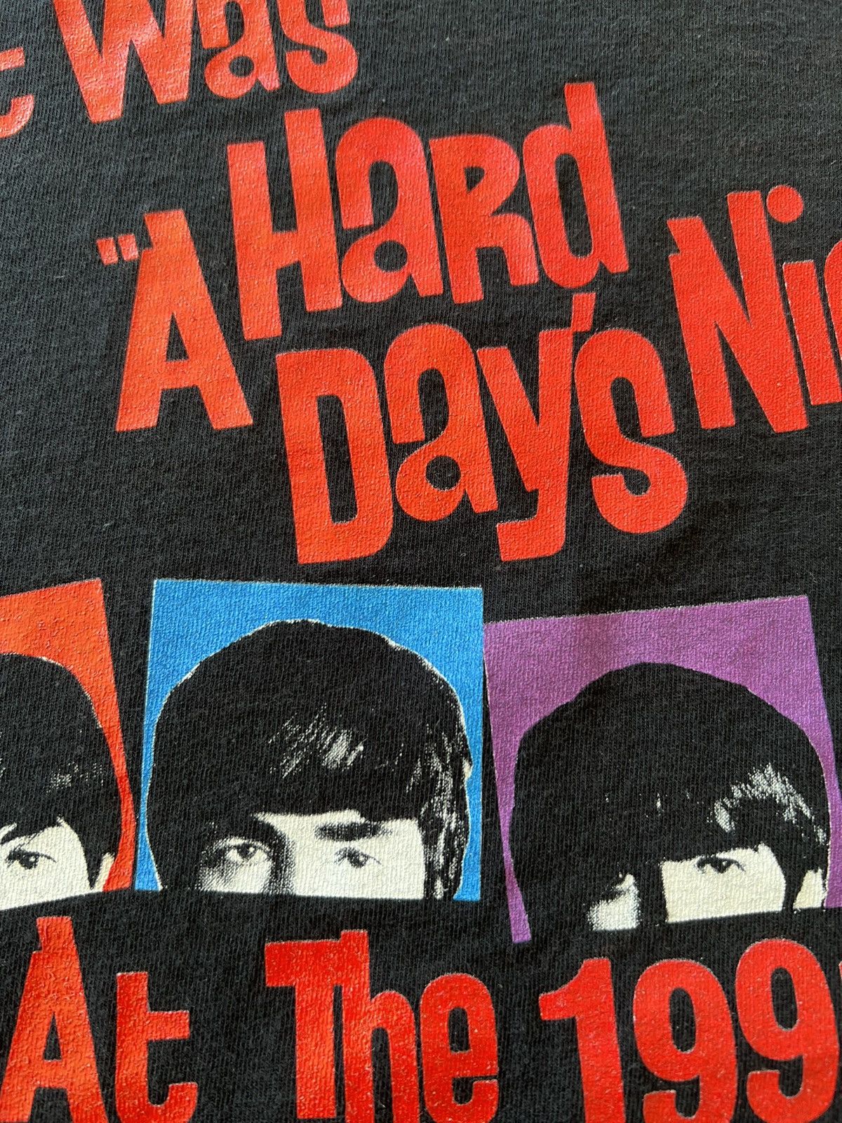 Band Tees Vintage 1993 The Beatles A Hard Days Night Black Tee Size US XL / EU 56 / 4 - 5 Thumbnail