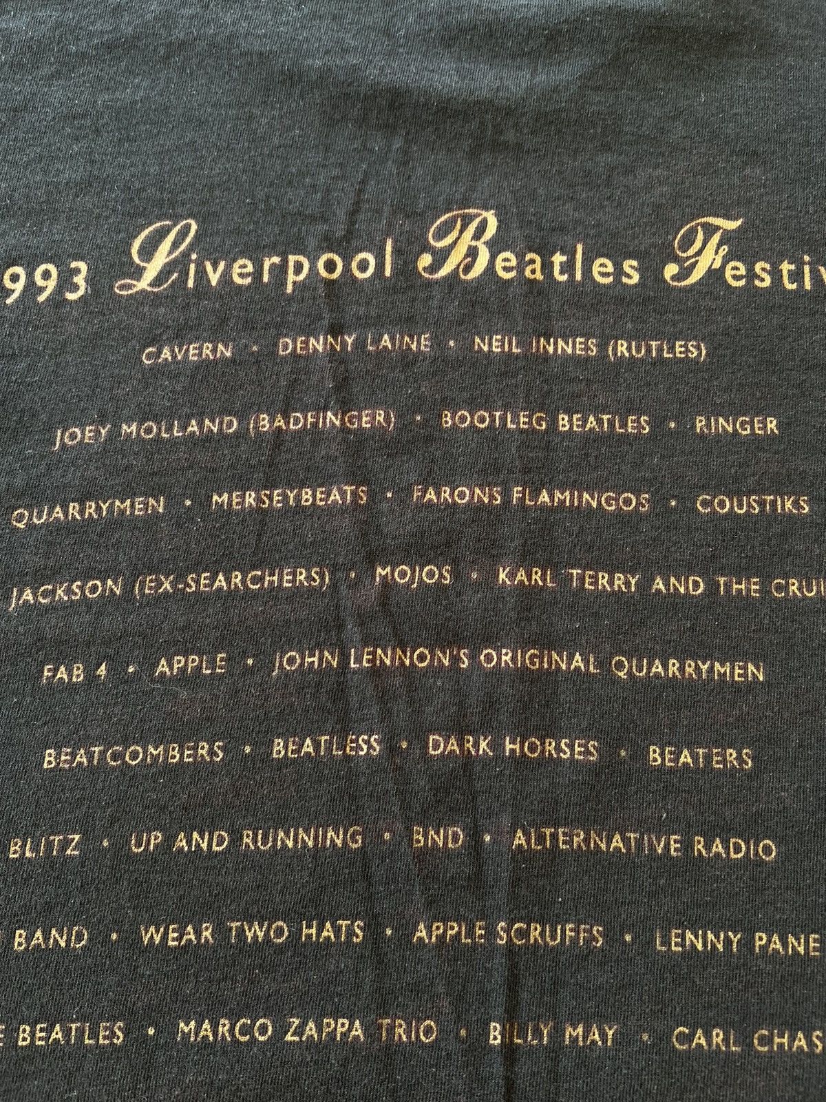 Band Tees Vintage 1993 The Beatles A Hard Days Night Black Tee Size US XL / EU 56 / 4 - 10 Thumbnail
