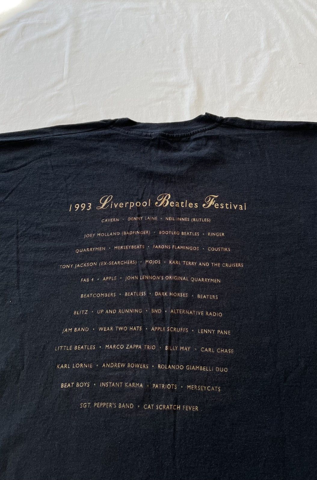 Band Tees Vintage 1993 The Beatles A Hard Days Night Black Tee Size US XL / EU 56 / 4 - 9 Thumbnail