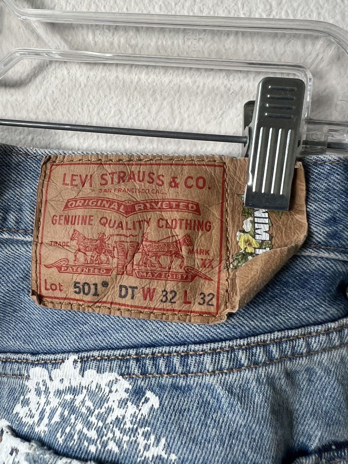 DENIM TEARS × Virgil Abloh Denim Tears x Virgil Abloh “Message in a Tear” Jeans Size US 32 / EU 48 - 13 Thumbnail