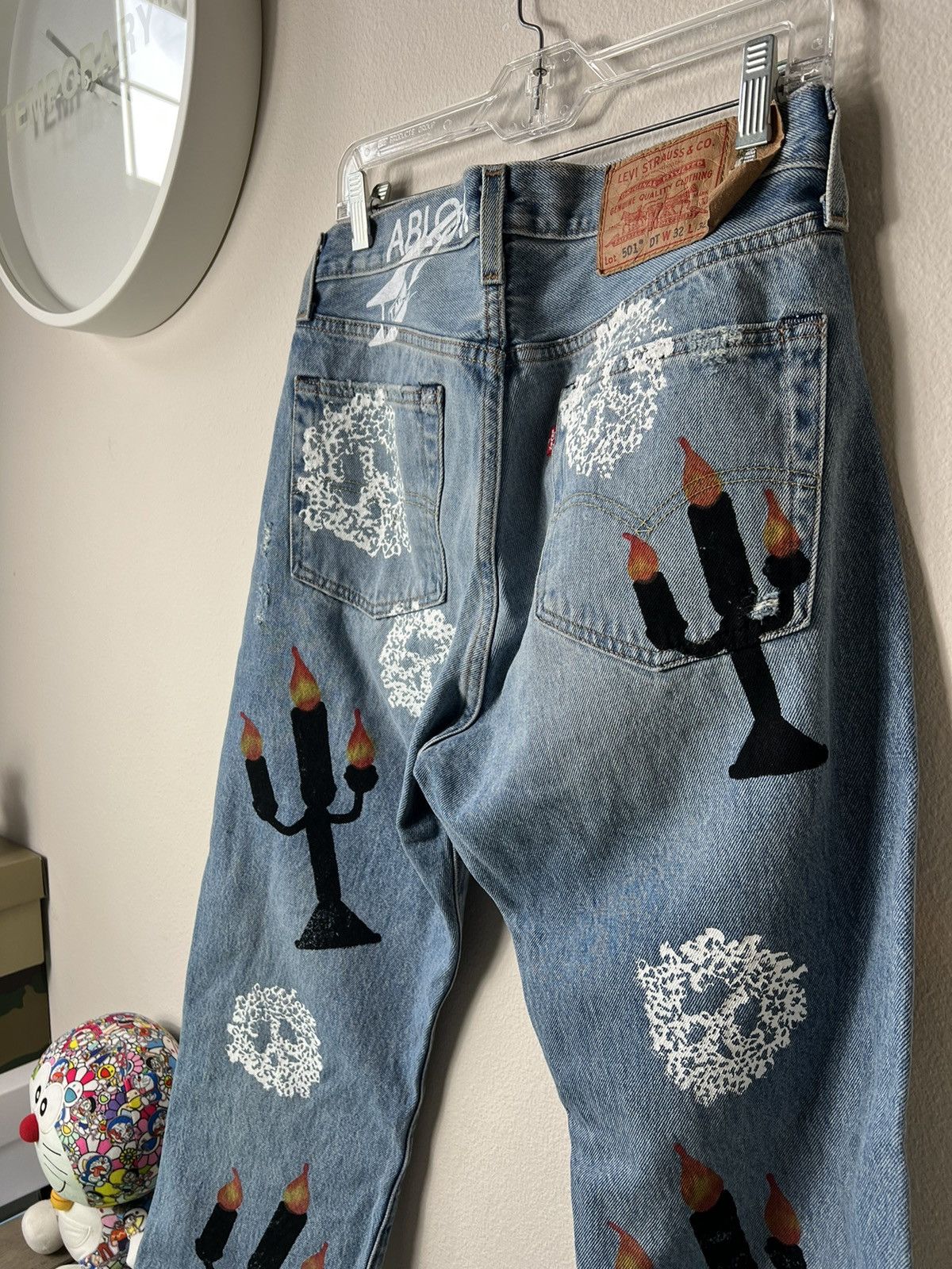 DENIM TEARS × Virgil Abloh Denim Tears x Virgil Abloh “Message in a Tear” Jeans Size US 32 / EU 48 - 8 Thumbnail