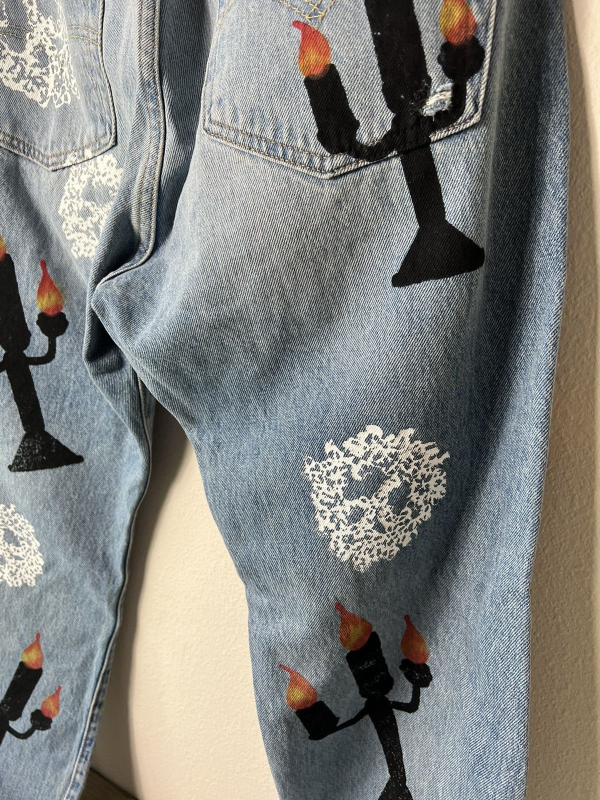DENIM TEARS × Virgil Abloh Denim Tears x Virgil Abloh “Message in a Tear” Jeans Size US 32 / EU 48 - 9 Thumbnail