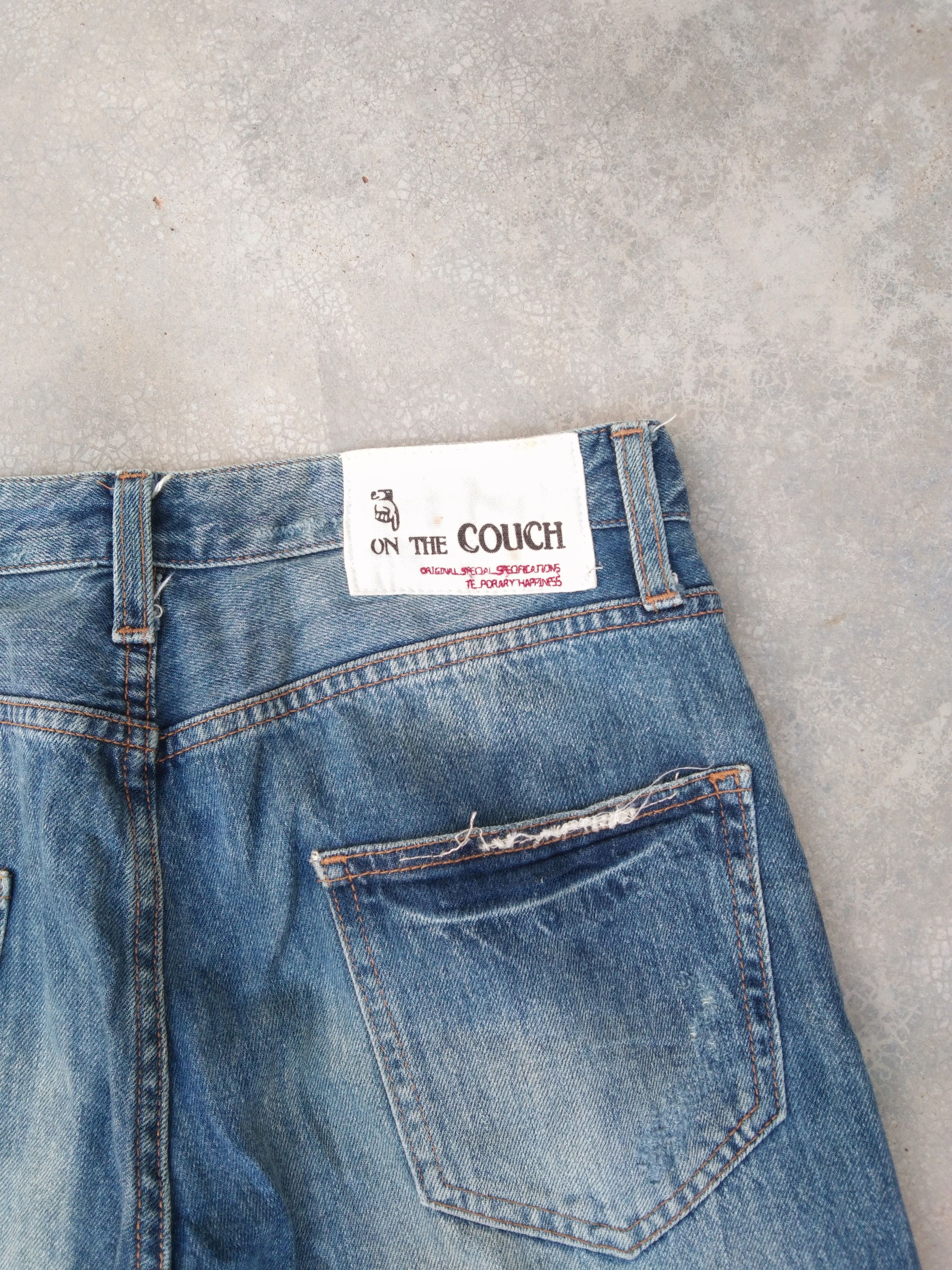 Japanese Brand Vintage Faded Blue Japanese Selvedge Redline Jeans 30x30 Size US 30 / EU 46 - 3 Thumbnail