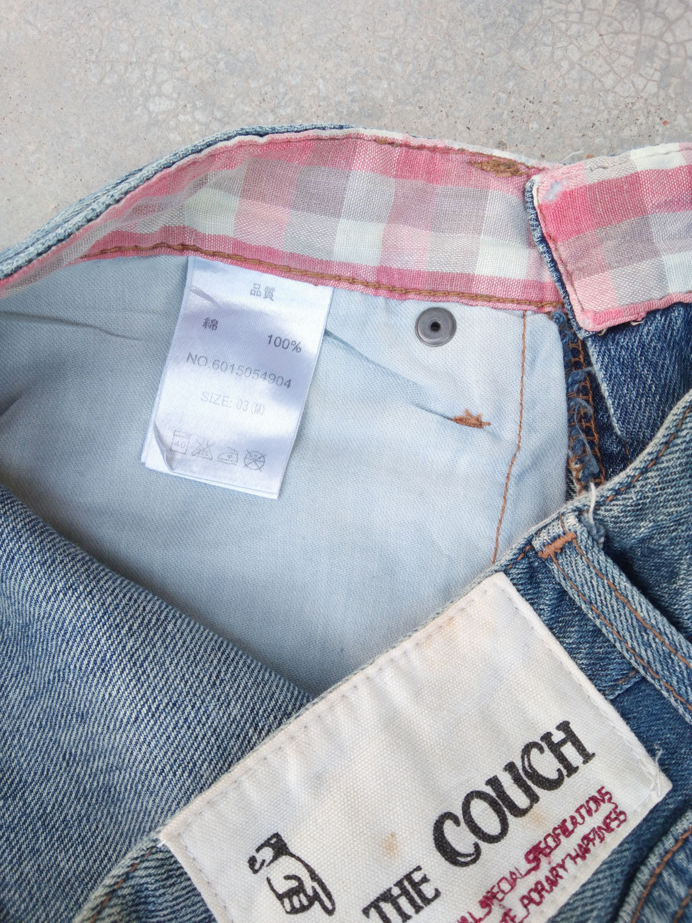 Japanese Brand Vintage Faded Blue Japanese Selvedge Redline Jeans 30x30 Size US 30 / EU 46 - 7 Thumbnail