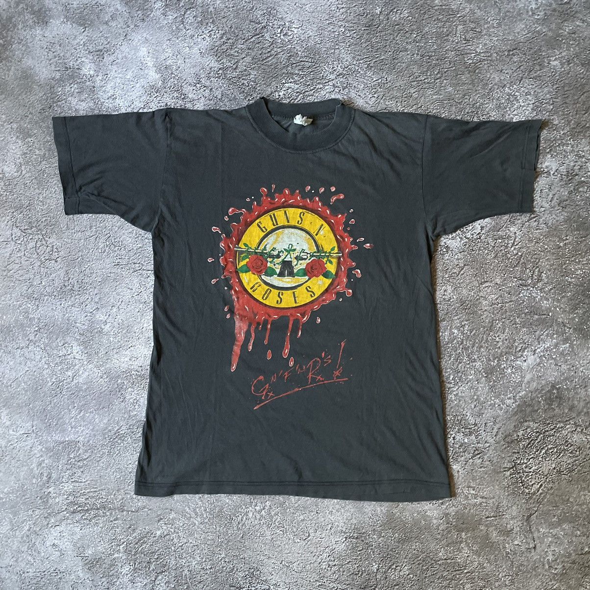 Vintage Vintage 90s GUNS ROSES ABSTRACT ANGRY HORROR M Size US M / EU 48-50 / 2 - 3 Thumbnail