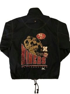 90's San Francisco 49ers Chalkline Fanimation NFL Crewneck Sweatshirt YOUTH  Size XL – Rare VNTG