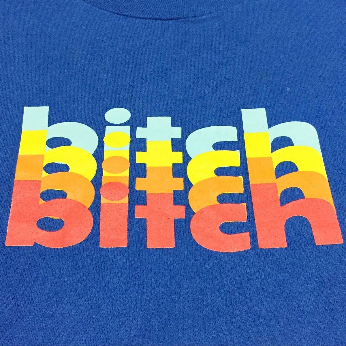 Girl Skateboards × Vintage Vintage 90s BITCH SKATEBOARDS Tee Size US M / EU 48-50 / 2 - 2 Thumbnail