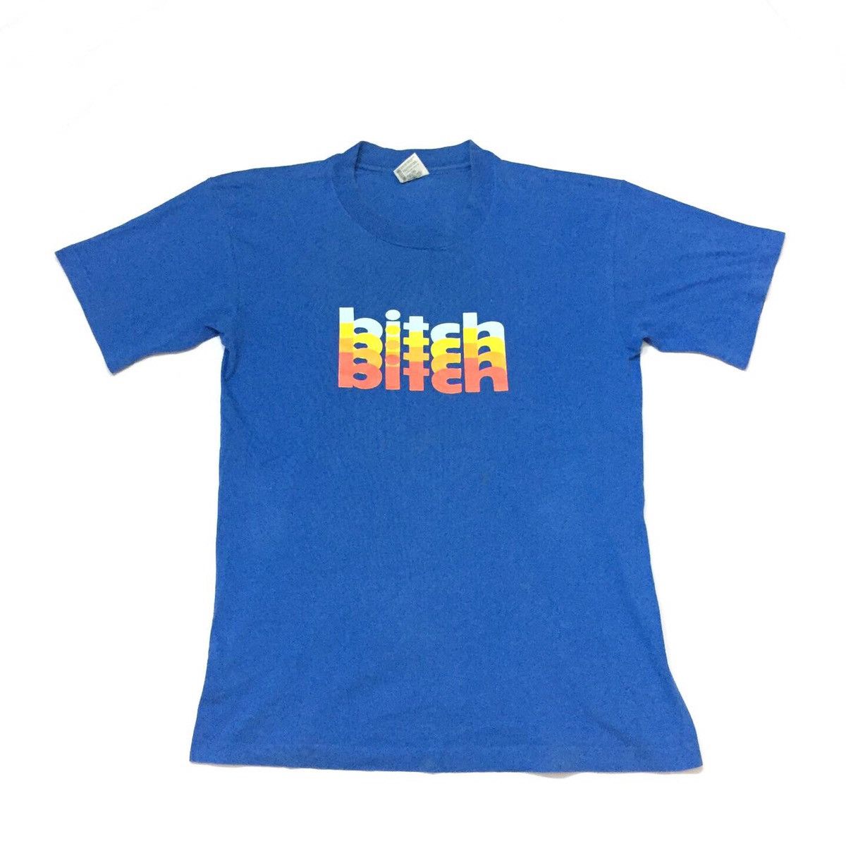 Girl Skateboards × Vintage Vintage 90s BITCH SKATEBOARDS Tee Size US M / EU 48-50 / 2 - 1 Thumbnail