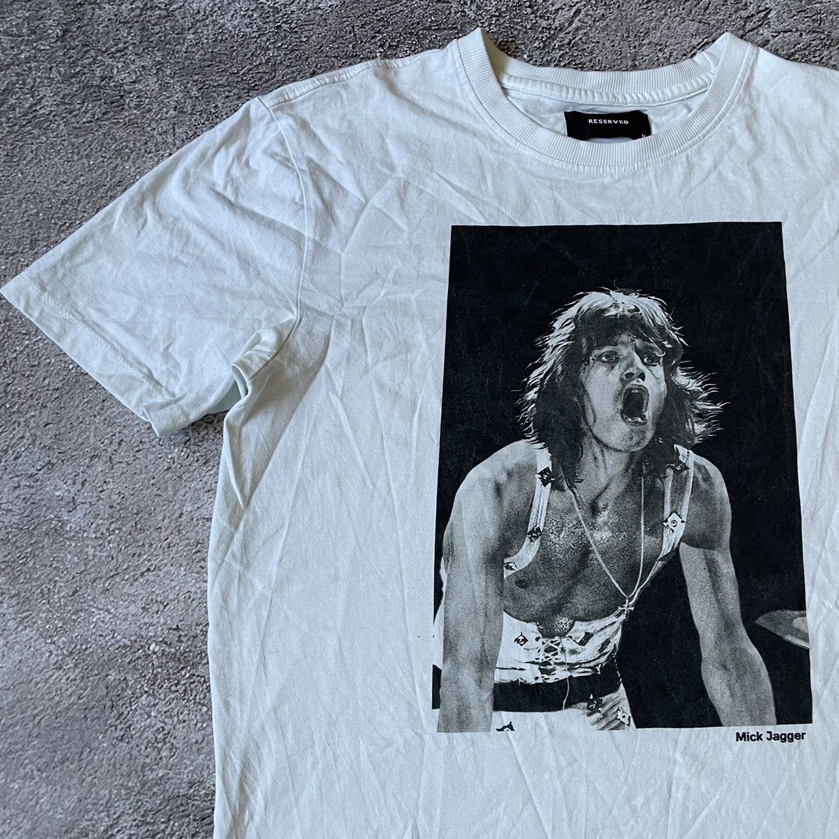 Band Tees Vintage Y2K MICK JAGGER FACE ROLLING STONES M Size US M / EU 48-50 / 2 - 4 Thumbnail