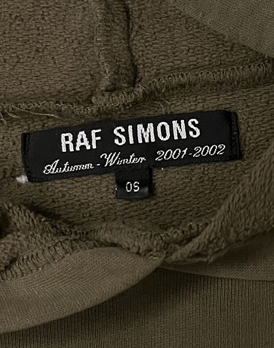 Raf Simons AW2001-2002 Raf Simons Riot Green Patchwork SleevelessHoodie Size US XL / EU 56 / 4 - 13 Thumbnail