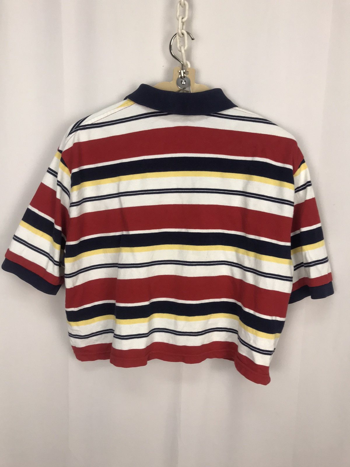 Polo Ralph Lauren Polo Ralph Lauren stripe croptop polos shirt Size US L / EU 52-54 / 3 - 6 Thumbnail