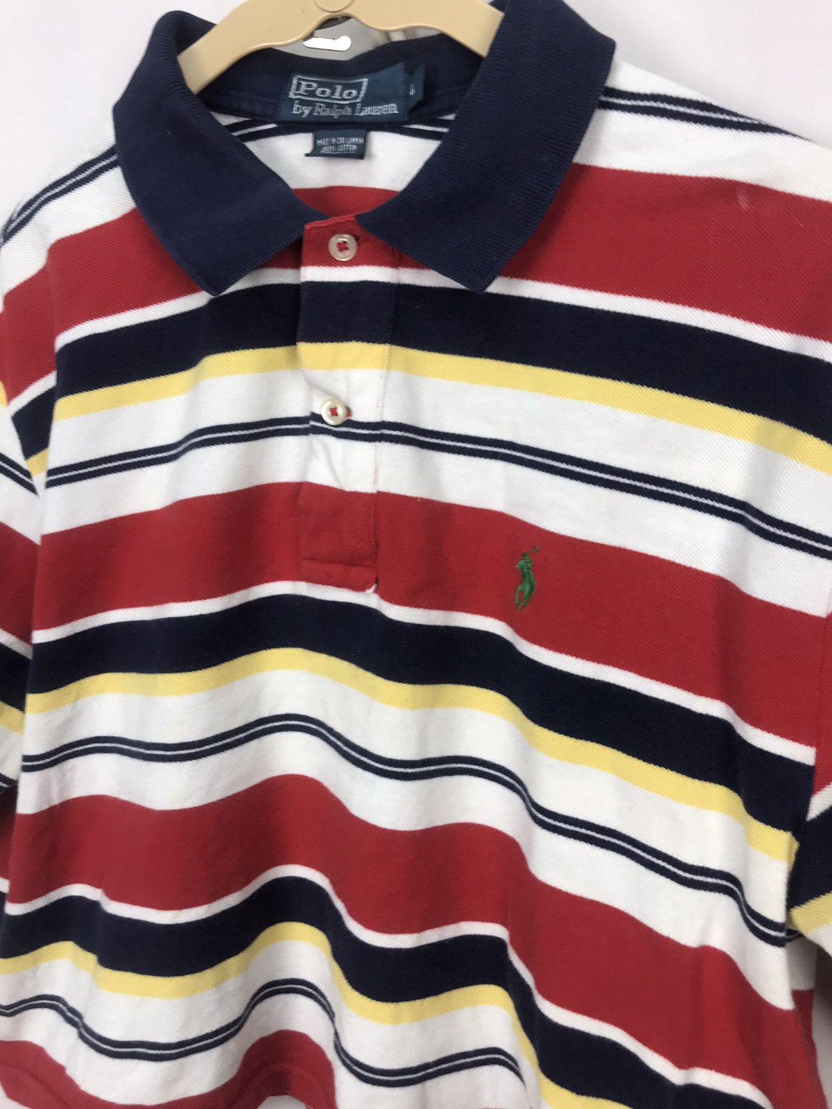 Polo Ralph Lauren Polo Ralph Lauren stripe croptop polos shirt Size US L / EU 52-54 / 3 - 4 Thumbnail