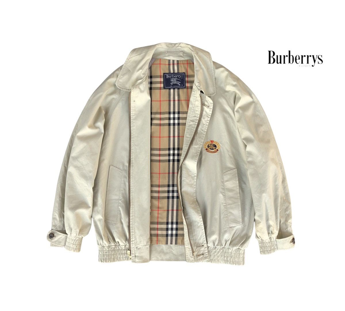 Burberry Vintage Burberrys Prorsum Lined Novacheck Bomber Jacket Size US S / EU 44-46 / 1 - 1 Thumbnail