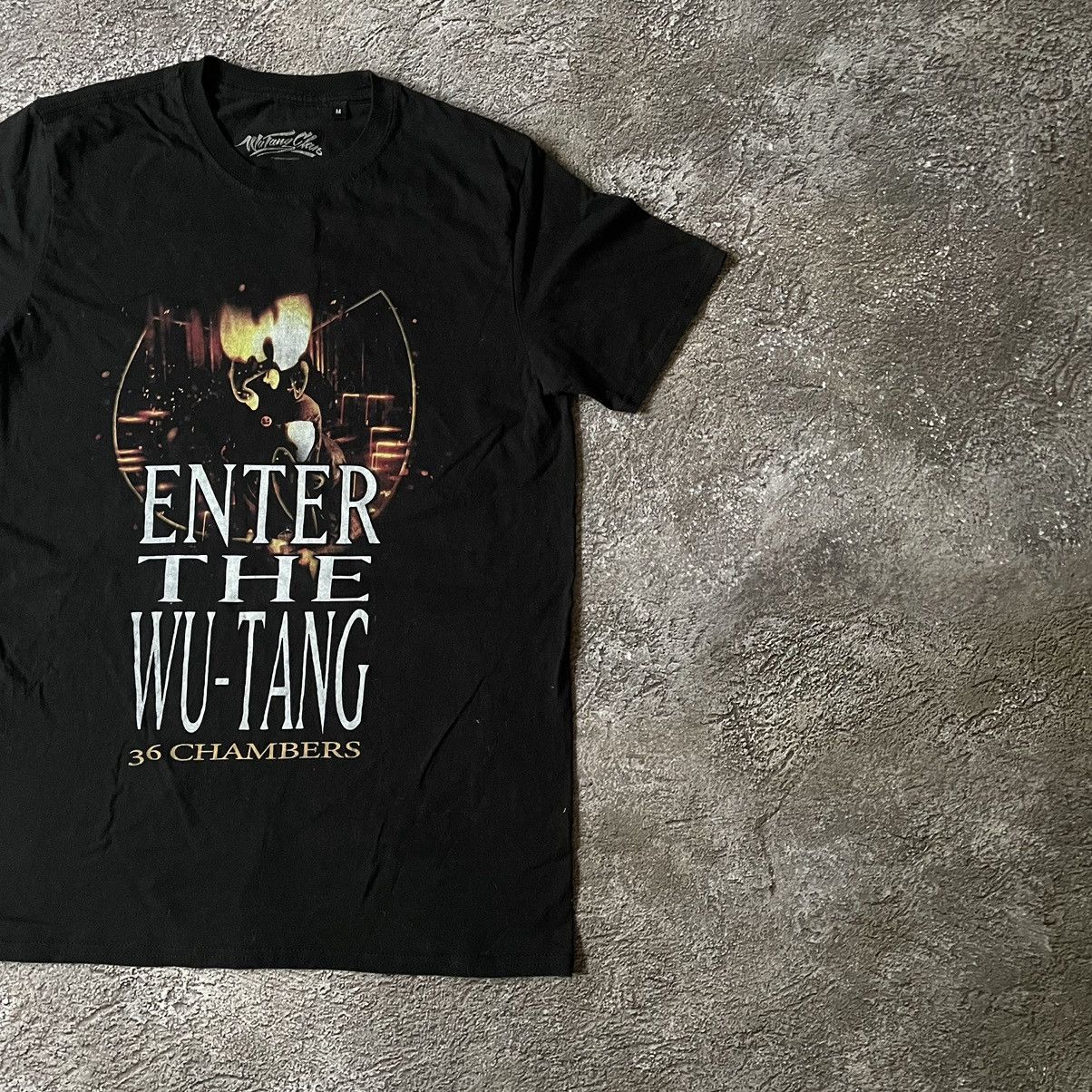 Vintage Y2K Logo Tee 90s Wu Tang Clan ENTER 2Pac M