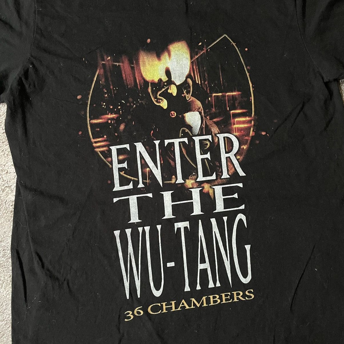 Vintage Y2K Logo Tee 90s Wu Tang Clan ENTER 2Pac M