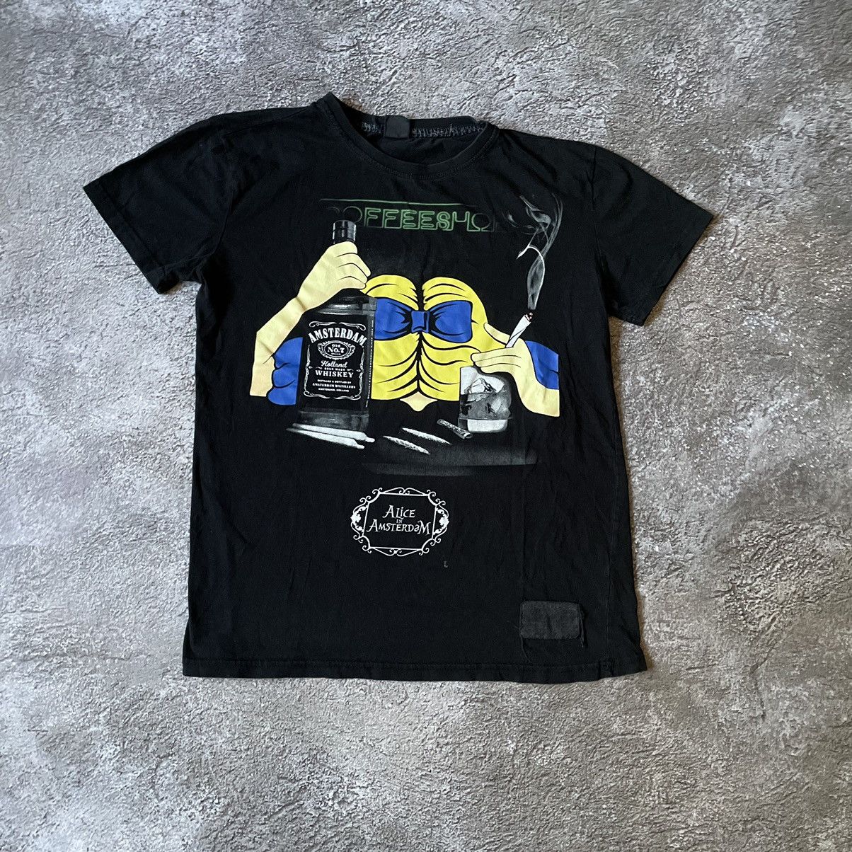 Vintage Y2K Graphic Tee Sun Faded Streetwear Skate Aesthetic Black M Size US M / EU 48-50 / 2 - 2 Thumbnail