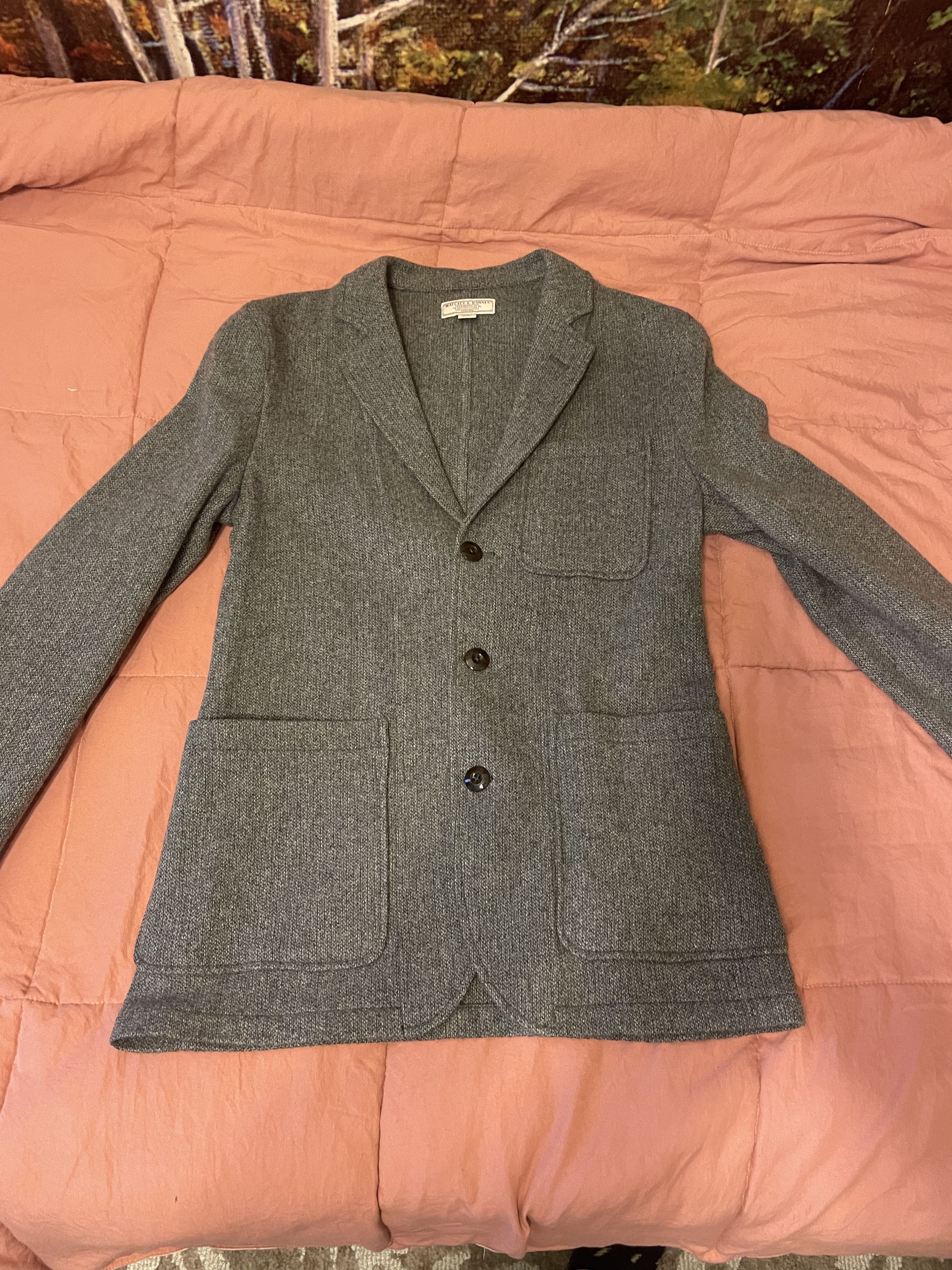 Wallace barnes knit blazer top