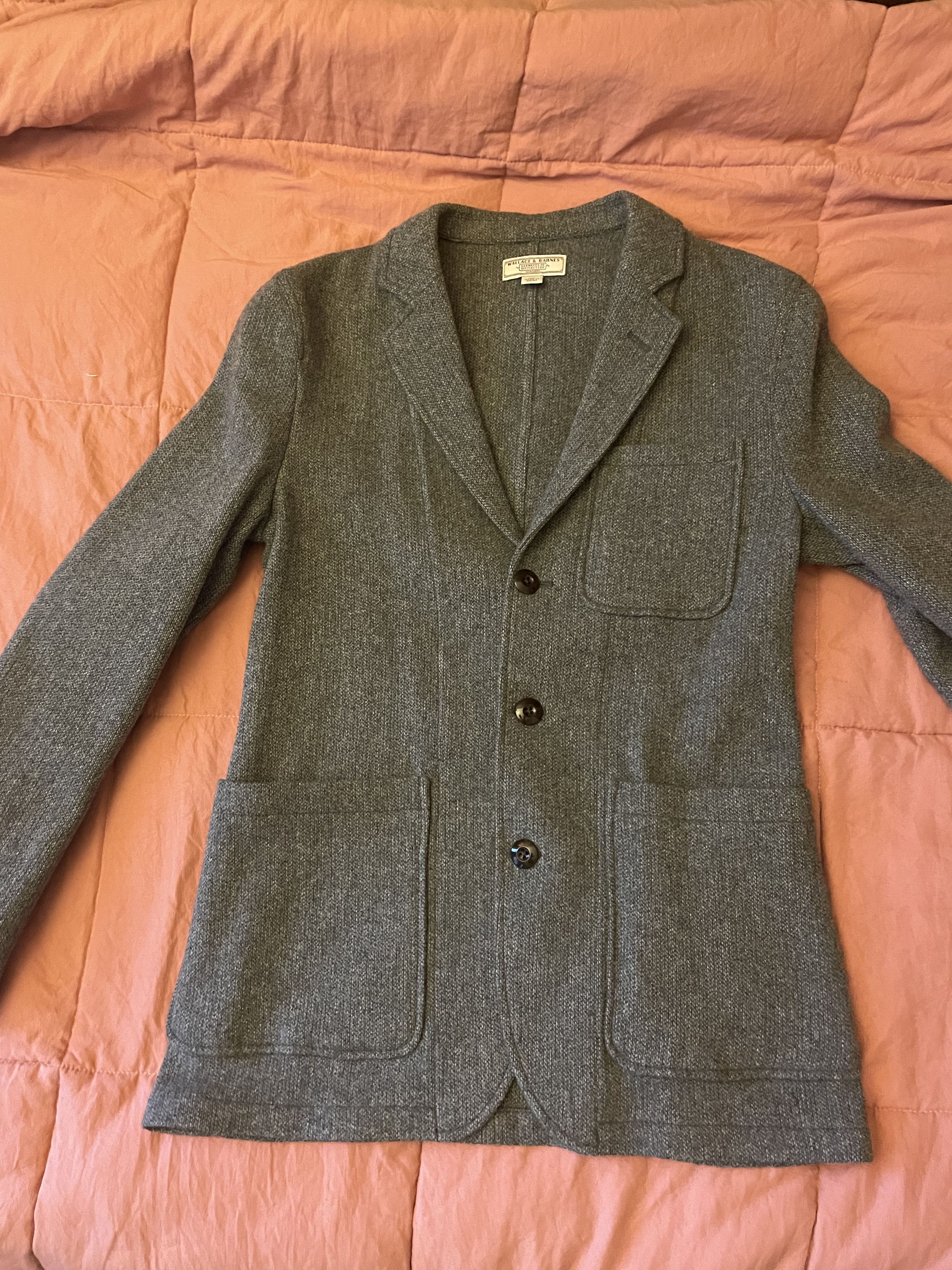 J.Crew Wallace & Barnes knit blazer 36R - Gunmetal Grey Size 36R - 2 Thumbnail