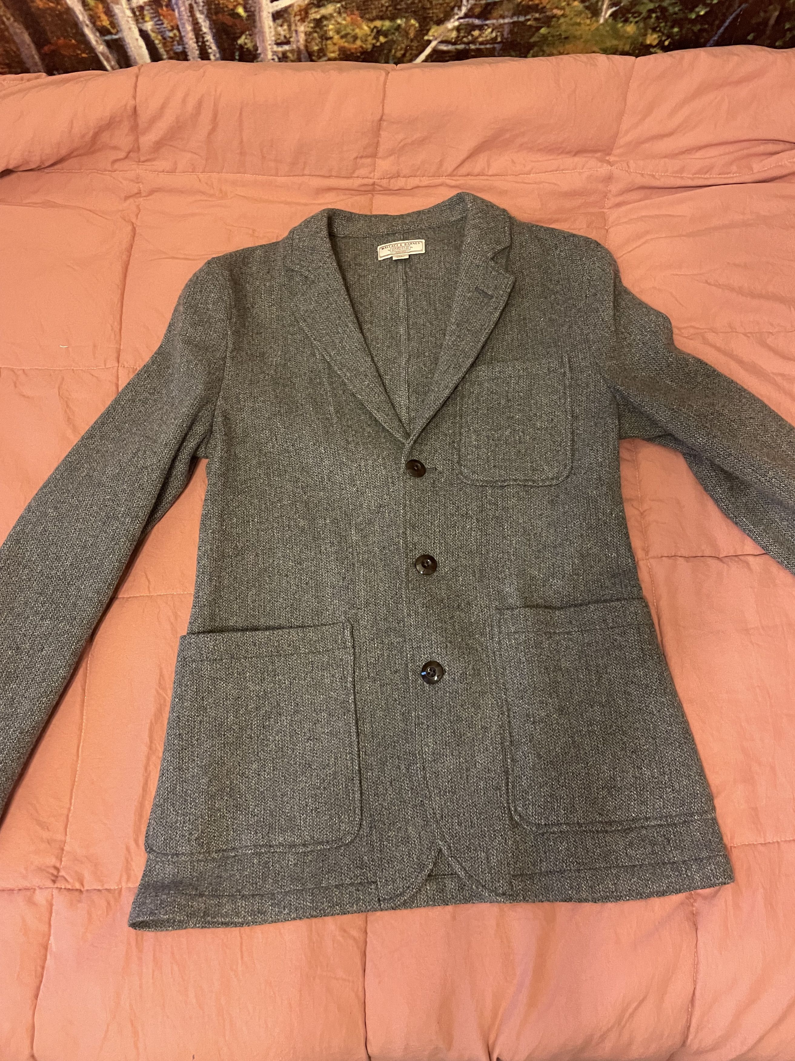 J.Crew Wallace & Barnes knit blazer 36R - Gunmetal Grey Size 36R - 3 Thumbnail