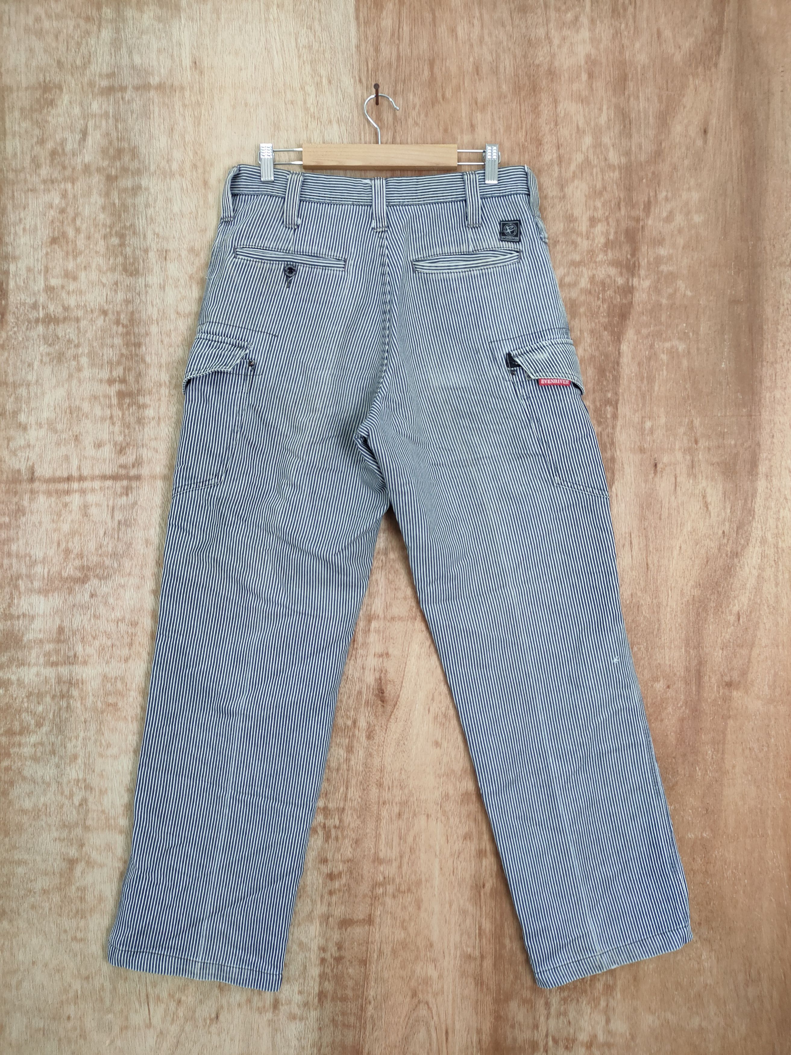 Japanese Brand DLL Evenriver stripe faded ripped thrasher cargo pants#710 Size US 30 / EU 46 - 7 Thumbnail