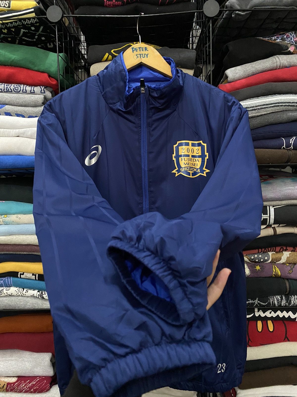 Asics Asics zipper sportwear sweater Size US L / EU 52-54 / 3 - 5 Thumbnail