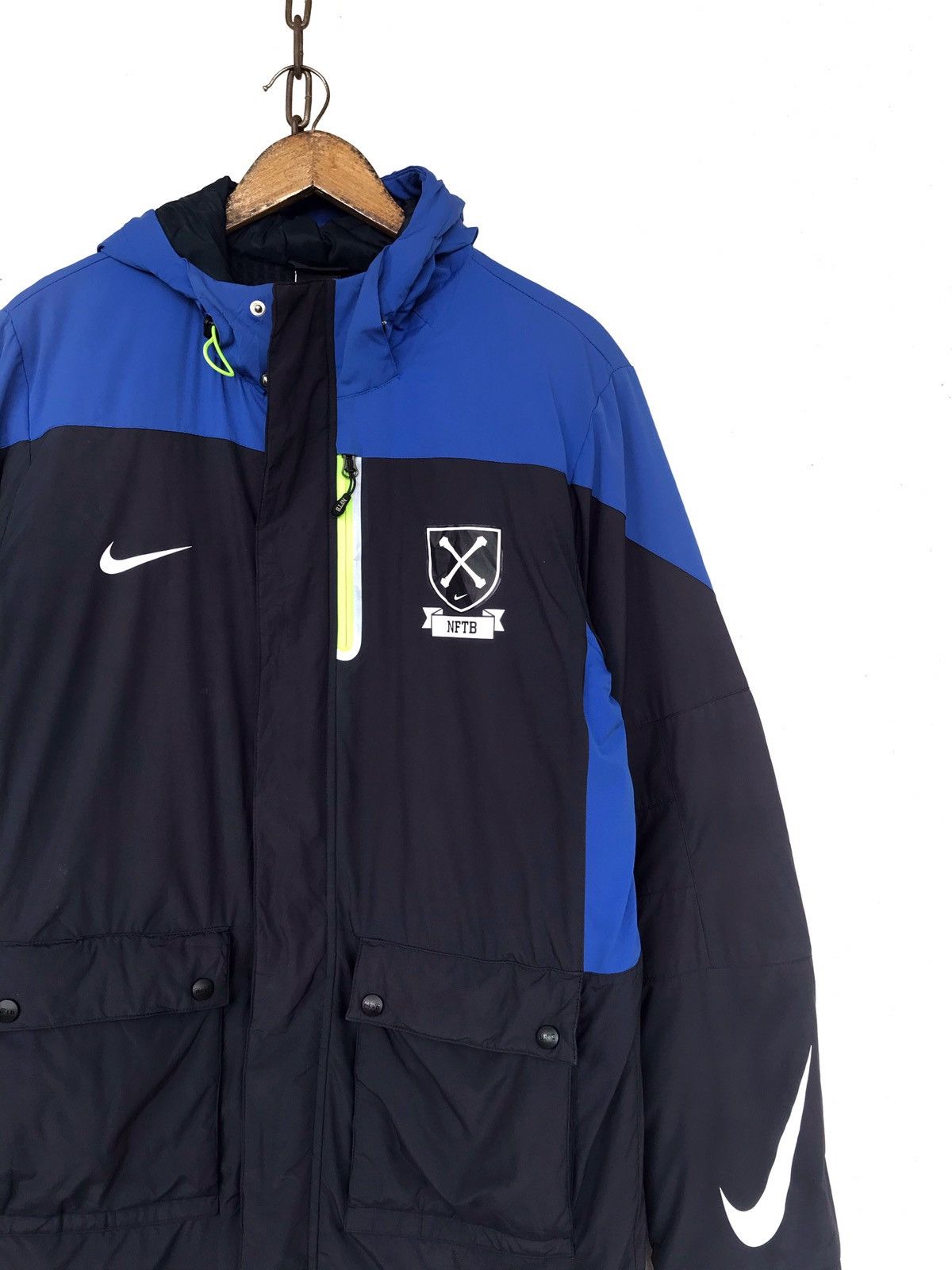 Nike × Vintage Vintage Nike Nftb Hood Jacket Size US S / EU 44-46 / 1 - 5 Thumbnail