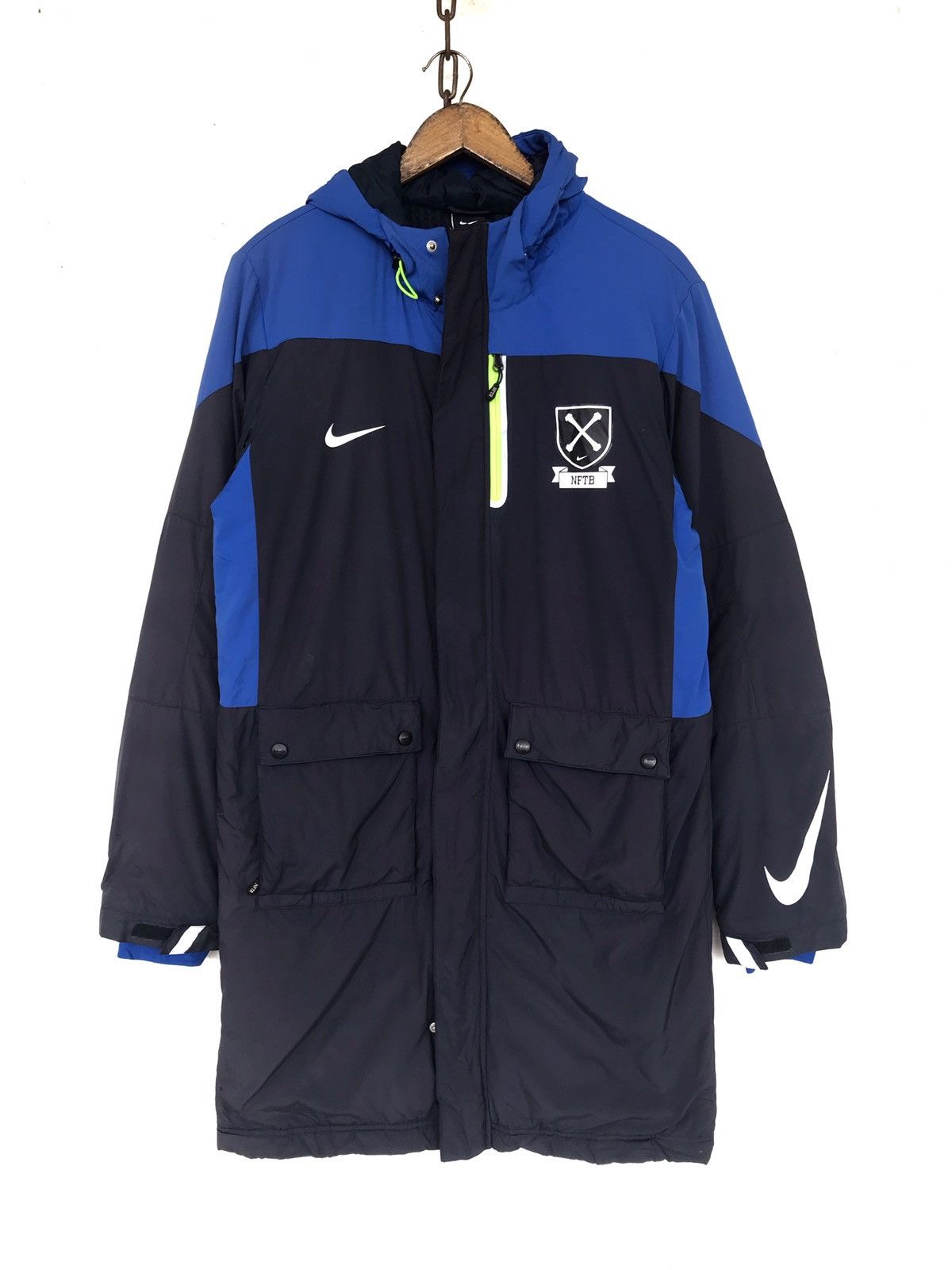 Nike × Vintage Vintage Nike Nftb Hood Jacket Size US S / EU 44-46 / 1 - 1 Thumbnail