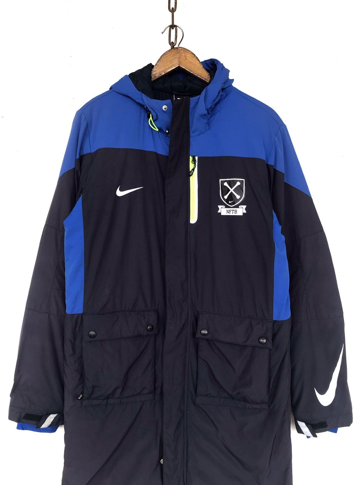 Nike × Vintage Vintage Nike Nftb Hood Jacket Size US S / EU 44-46 / 1 - 3 Thumbnail