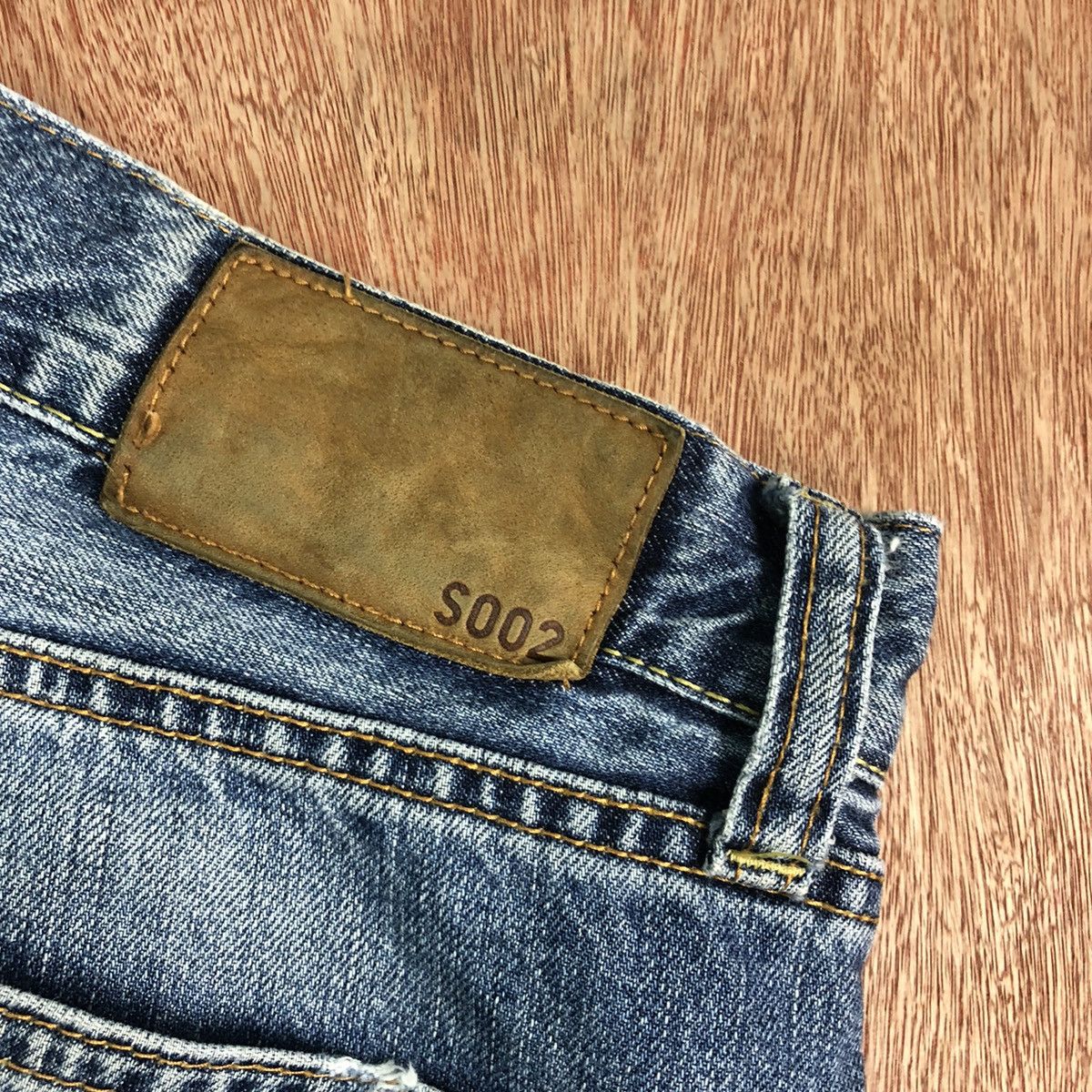 Uniqlo DLL Japan UJ Blue Distressed Denim Pants #c154 Size US 31 - 11 Thumbnail