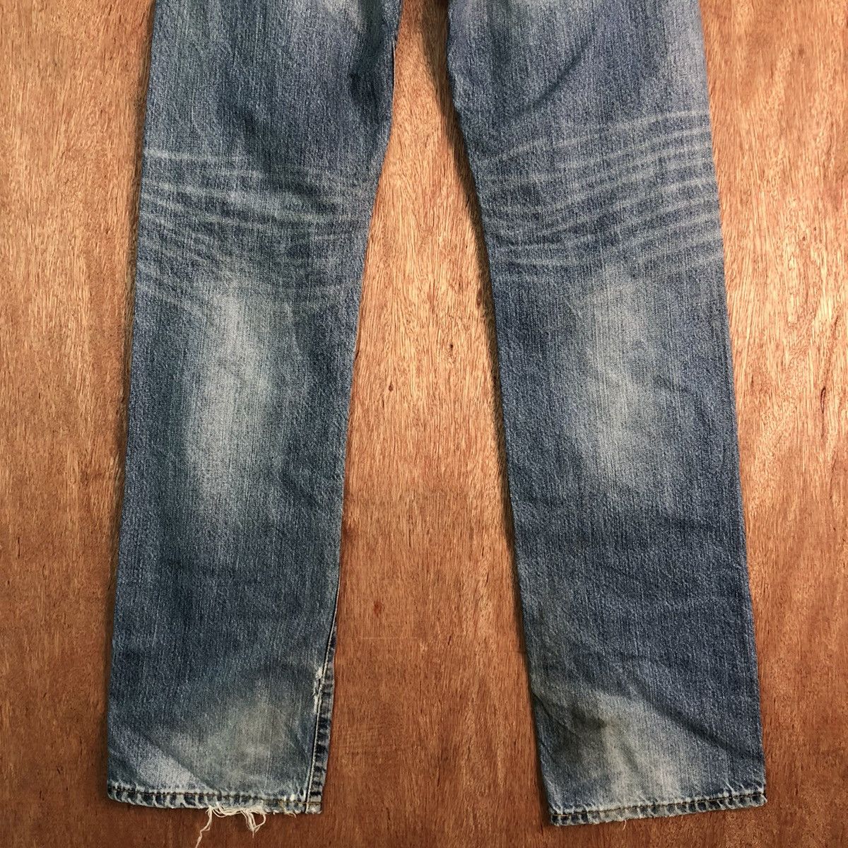 Uniqlo DLL Japan UJ Blue Distressed Denim Pants #c154 Size US 31 - 10 Thumbnail