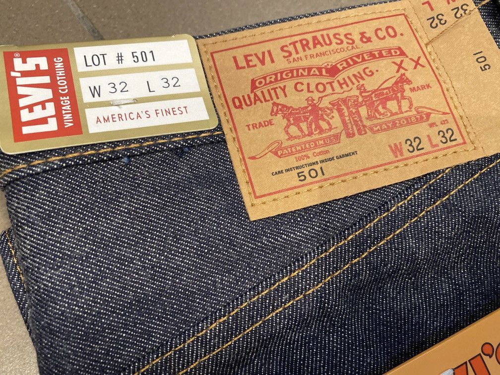 Levi's Vintage Clothing LVC 1971 Golden Ticket 501 Jeans Selvedge Size US 32 / EU 48 - 4 Thumbnail